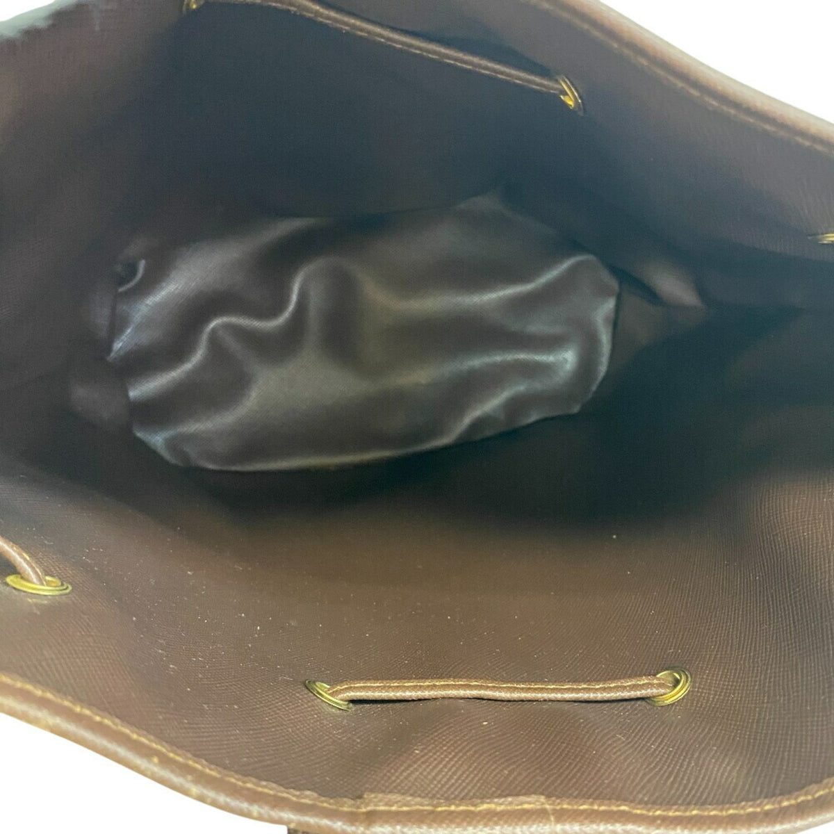 Burberry Burberrys Brown Green Khaki Canvas Shoulder Bag (Pre-Owned)