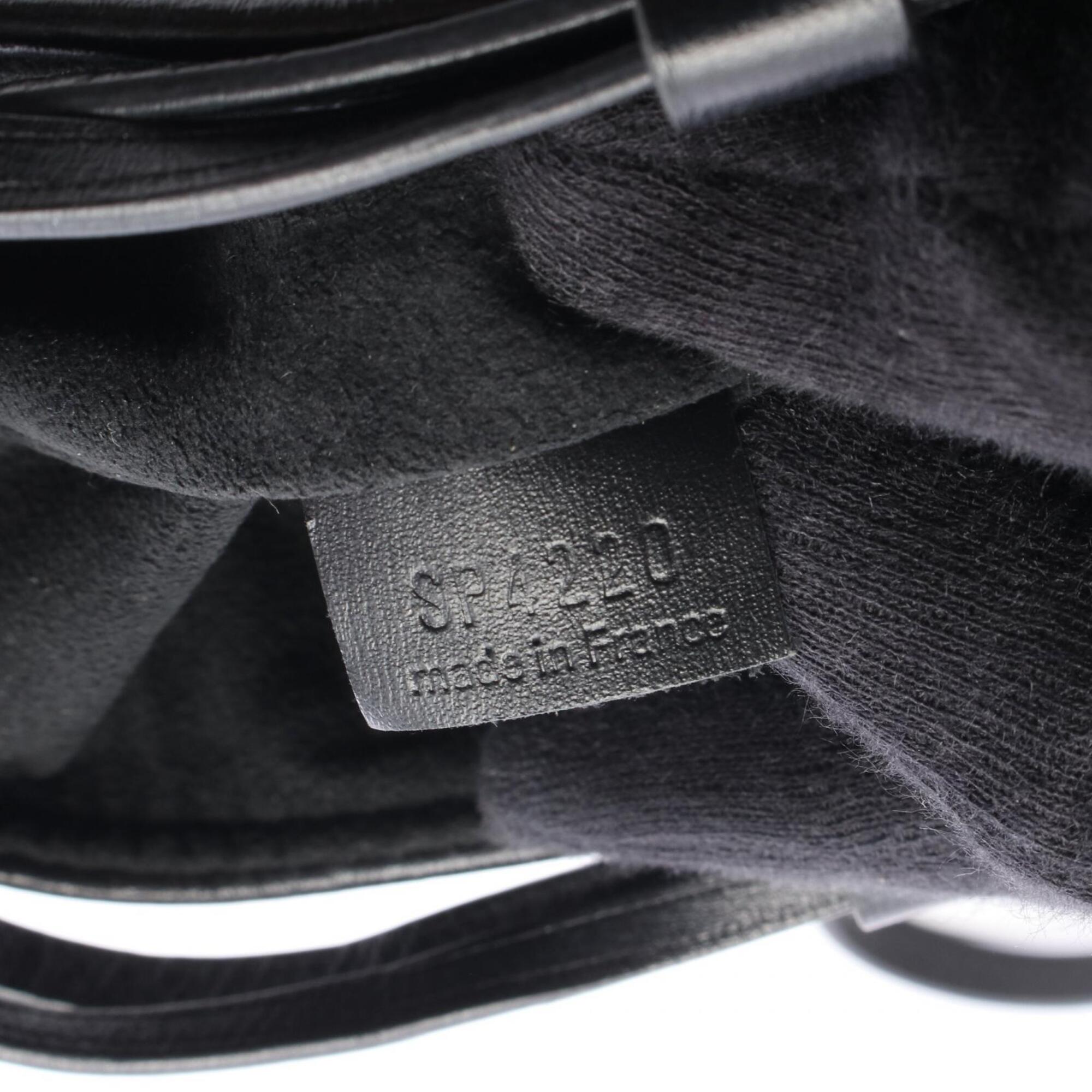 Louis Vuitton Black Gray Noir Canvas Leather Handbag Shoulder Bag (Pre-Owned)