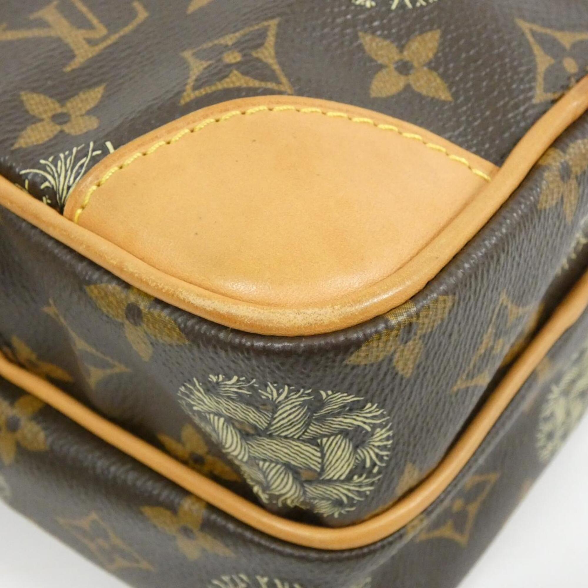 Louis Vuitton Brown Coated Canvas Shoulder Bag (Pre-Owned)