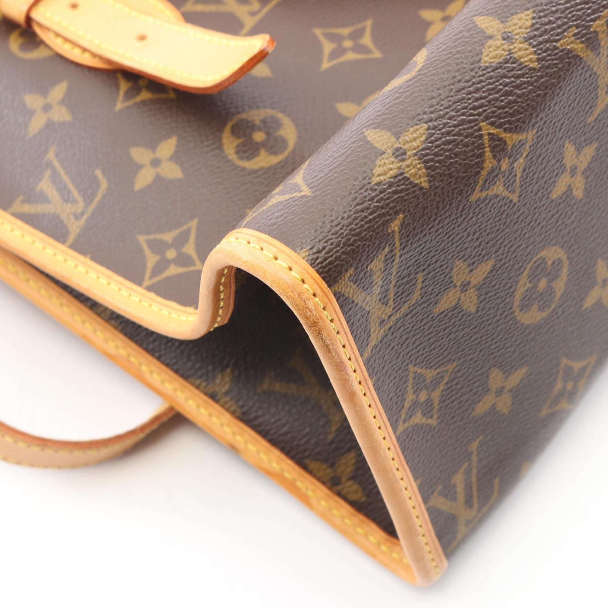 Louis Vuitton Brown Coated Canvas Pvc Monogram Leather Handbag Tote Bag (Pre-Owned)