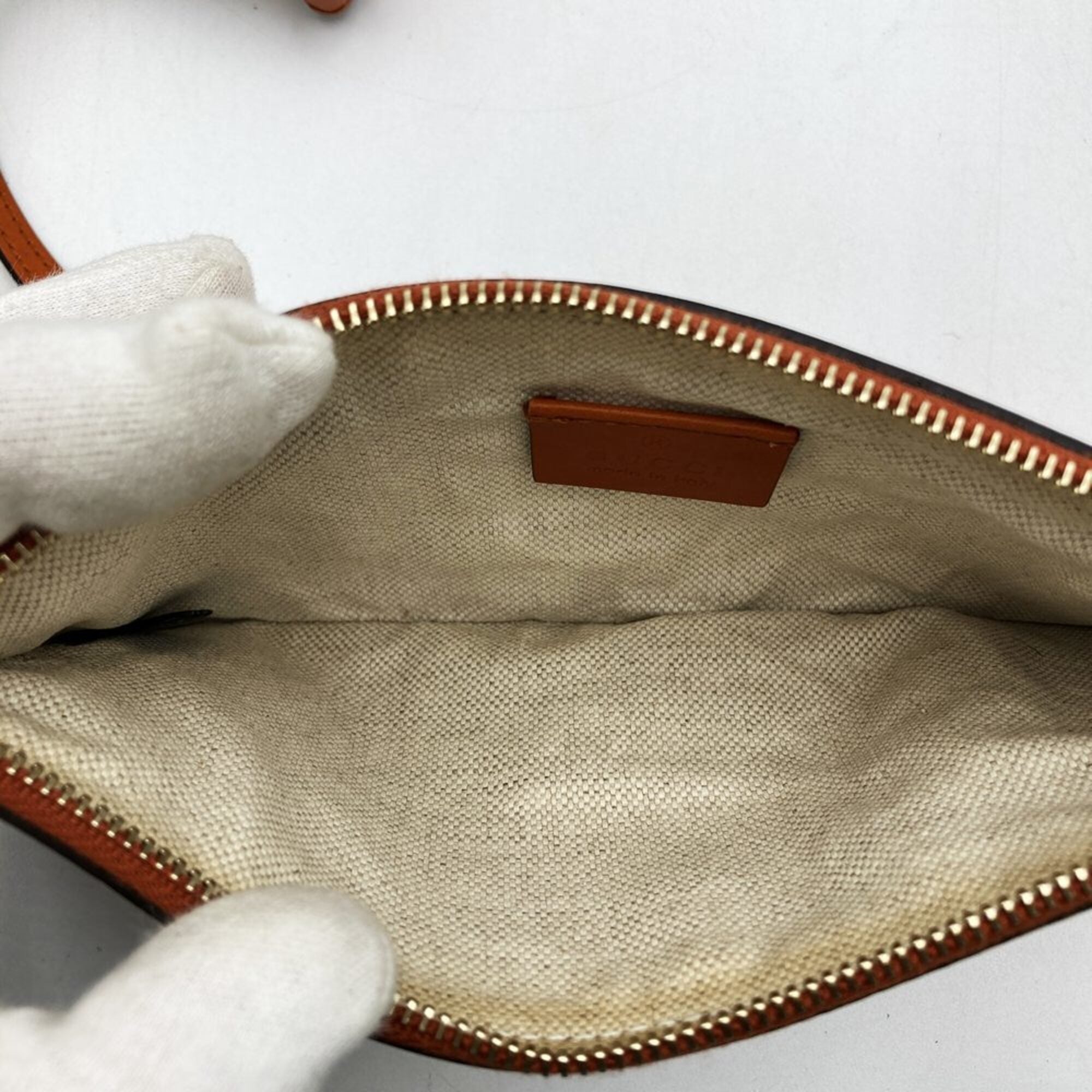 Gucci Brown Canvas Leather Tote Bag (Pre-Owned)