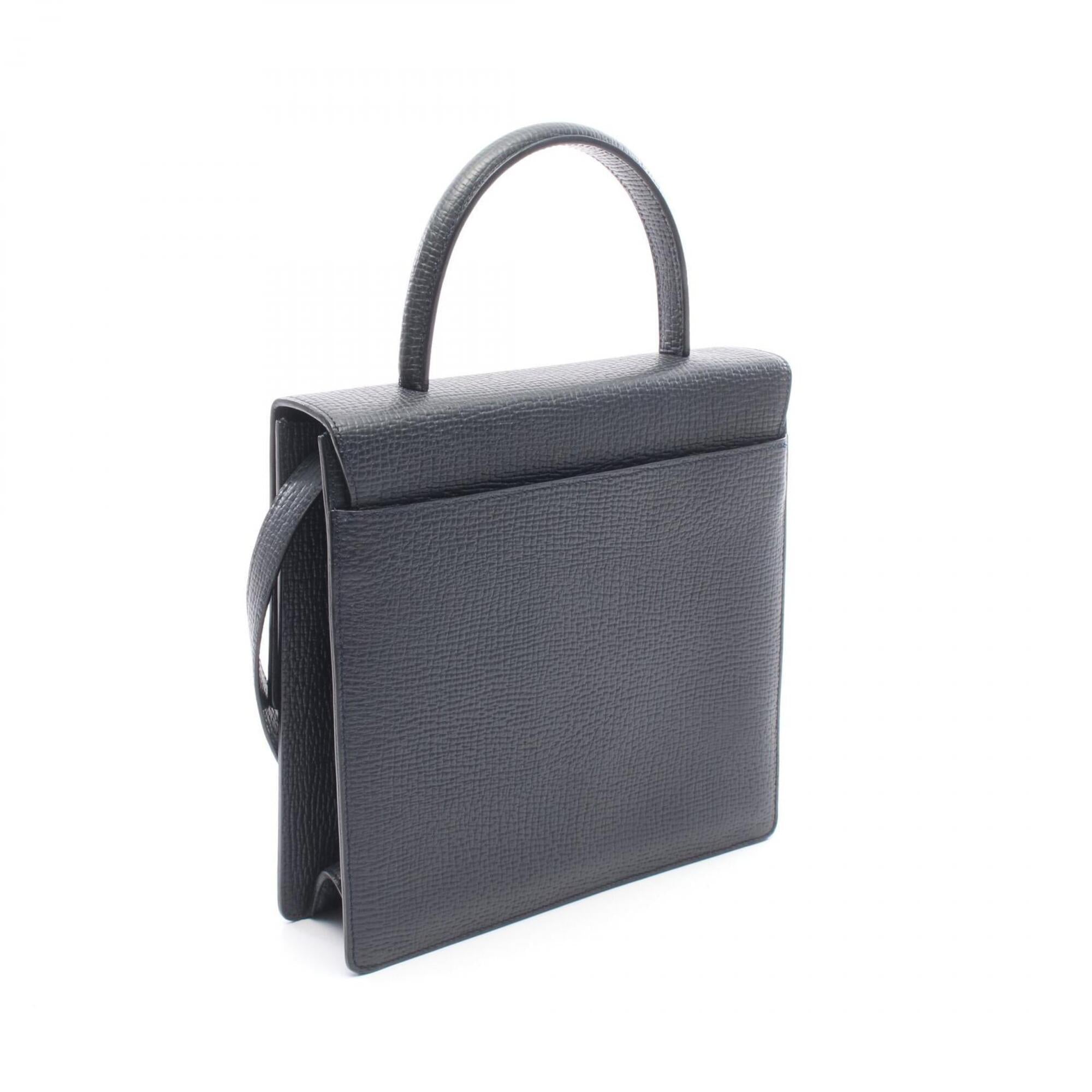 Loewe Navy Leather Handbag (Pre-Owned)