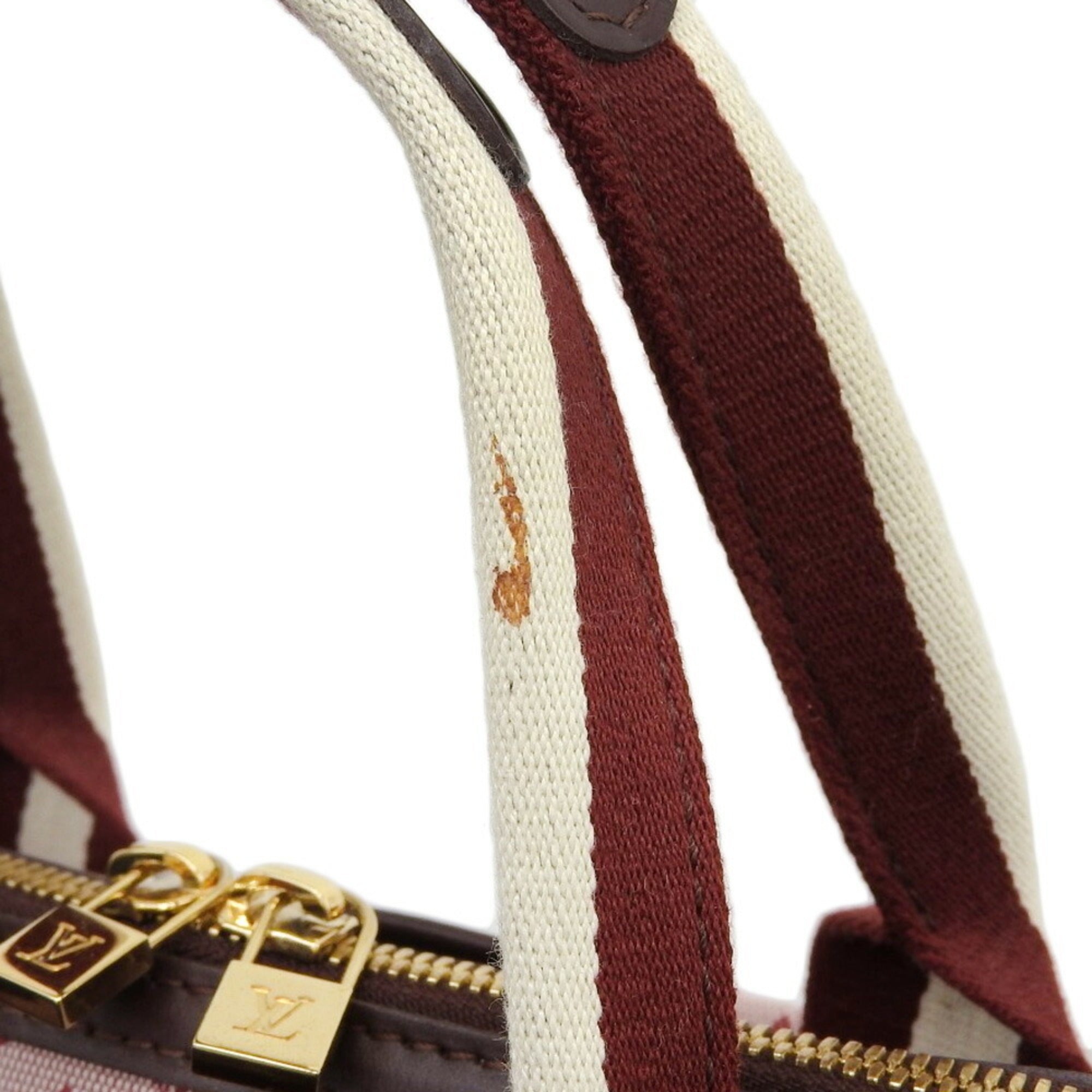 Louis Vuitton Monogram Mini Cerise Cherry Red Color Canvas Handbag (Pre-Owned)