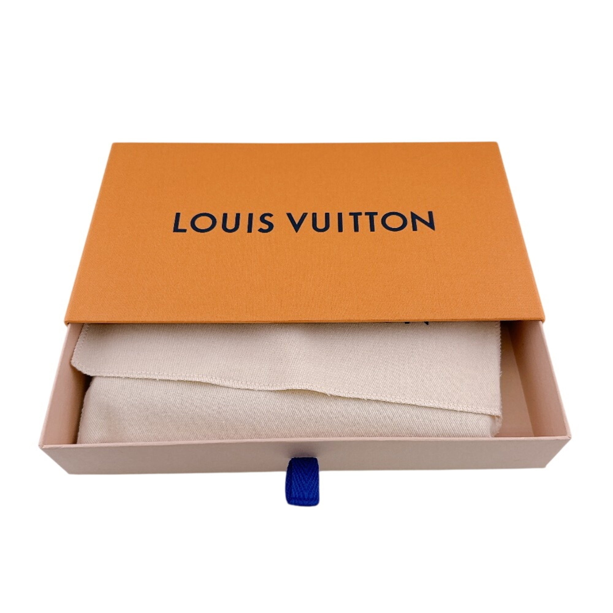 Louis Vuitton Black Leather Long Wallet (Bi-Fold) (Pre-Owned)