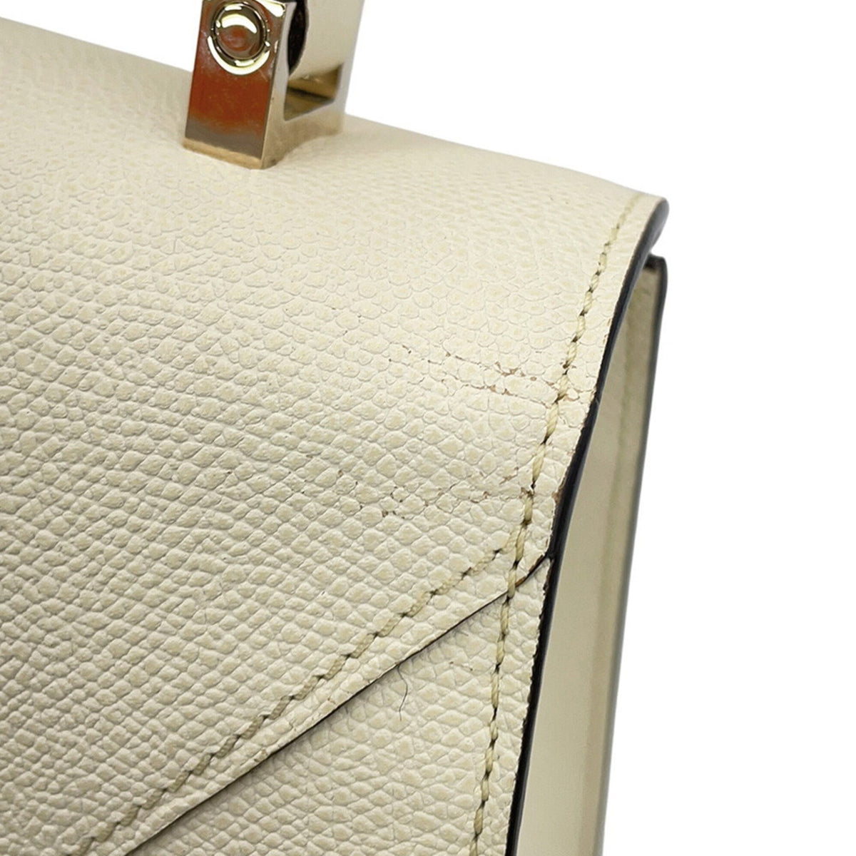 Valextra White Leather Handbag (Pre-Owned)