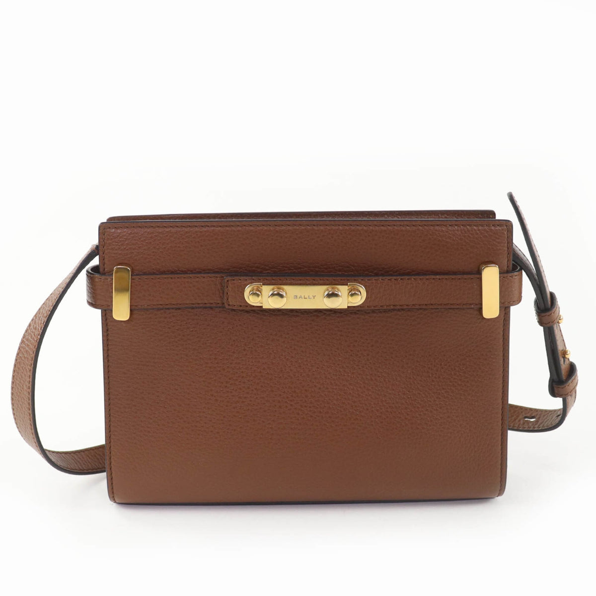 Bally Brown Leather Handbag Shoulder Bag (Pre-Owned)