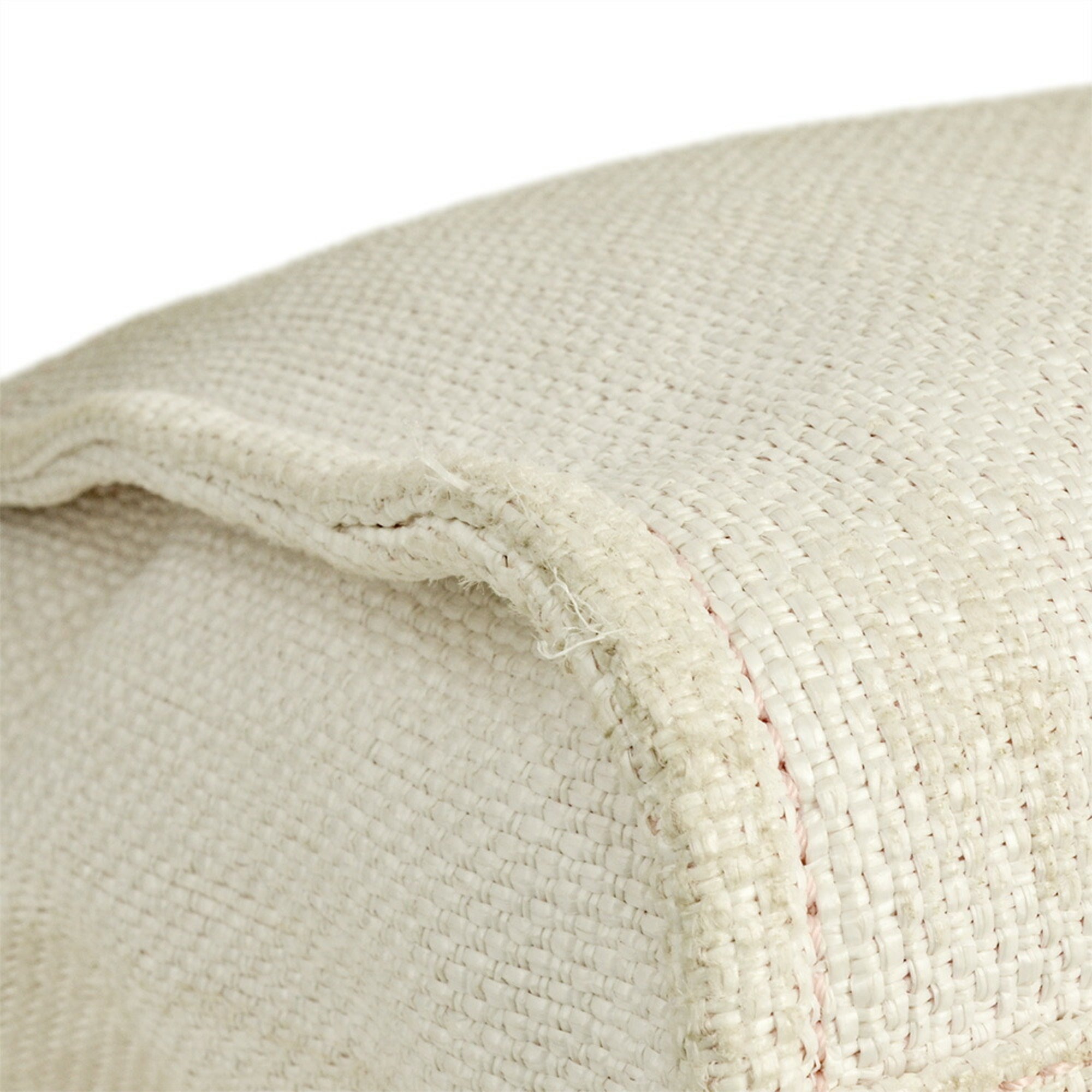 Chanel Beige Pink Straw Tote Bag (Pre-Owned)