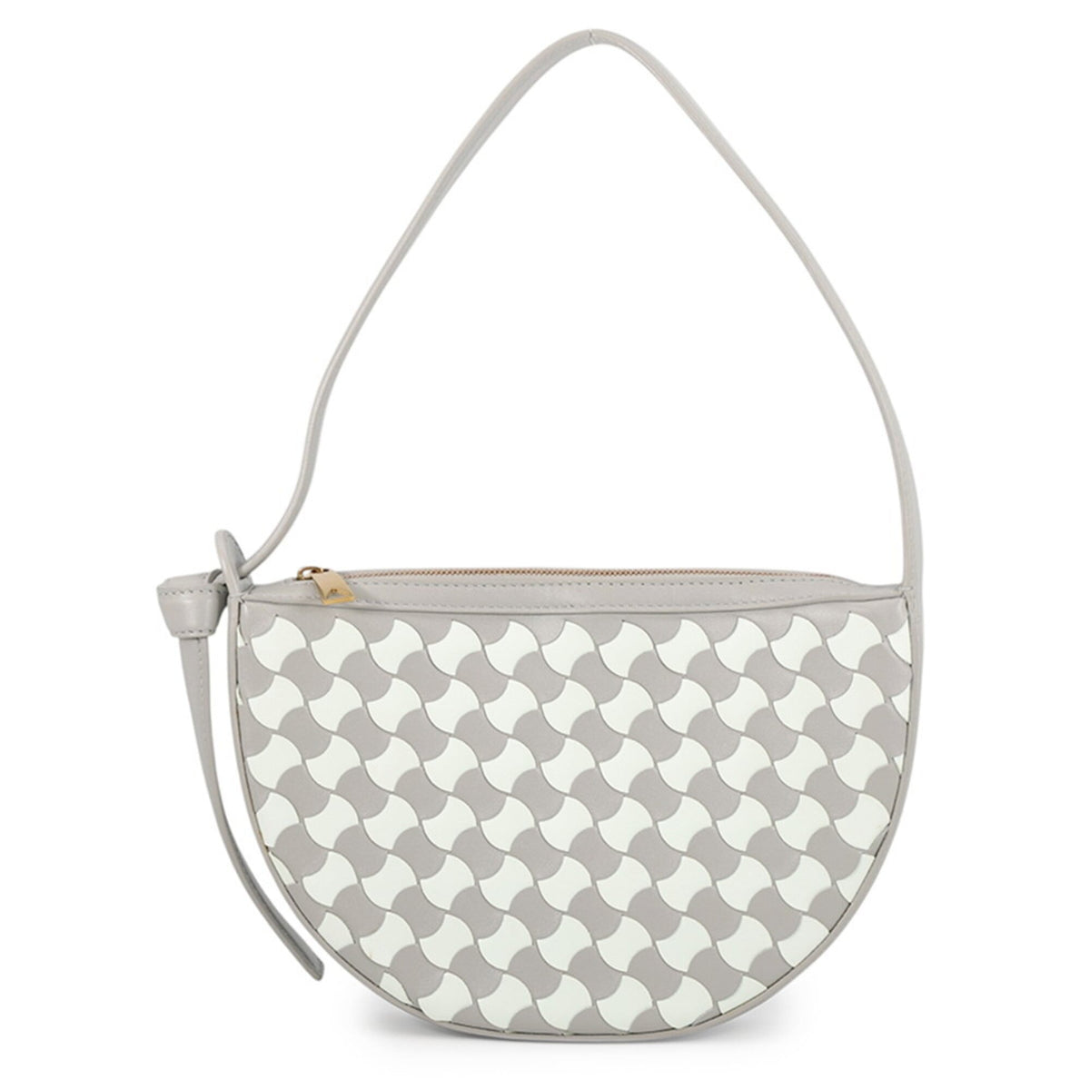 Bottega Veneta Grayish Ivory Leather Handbag (Pre-Owned)