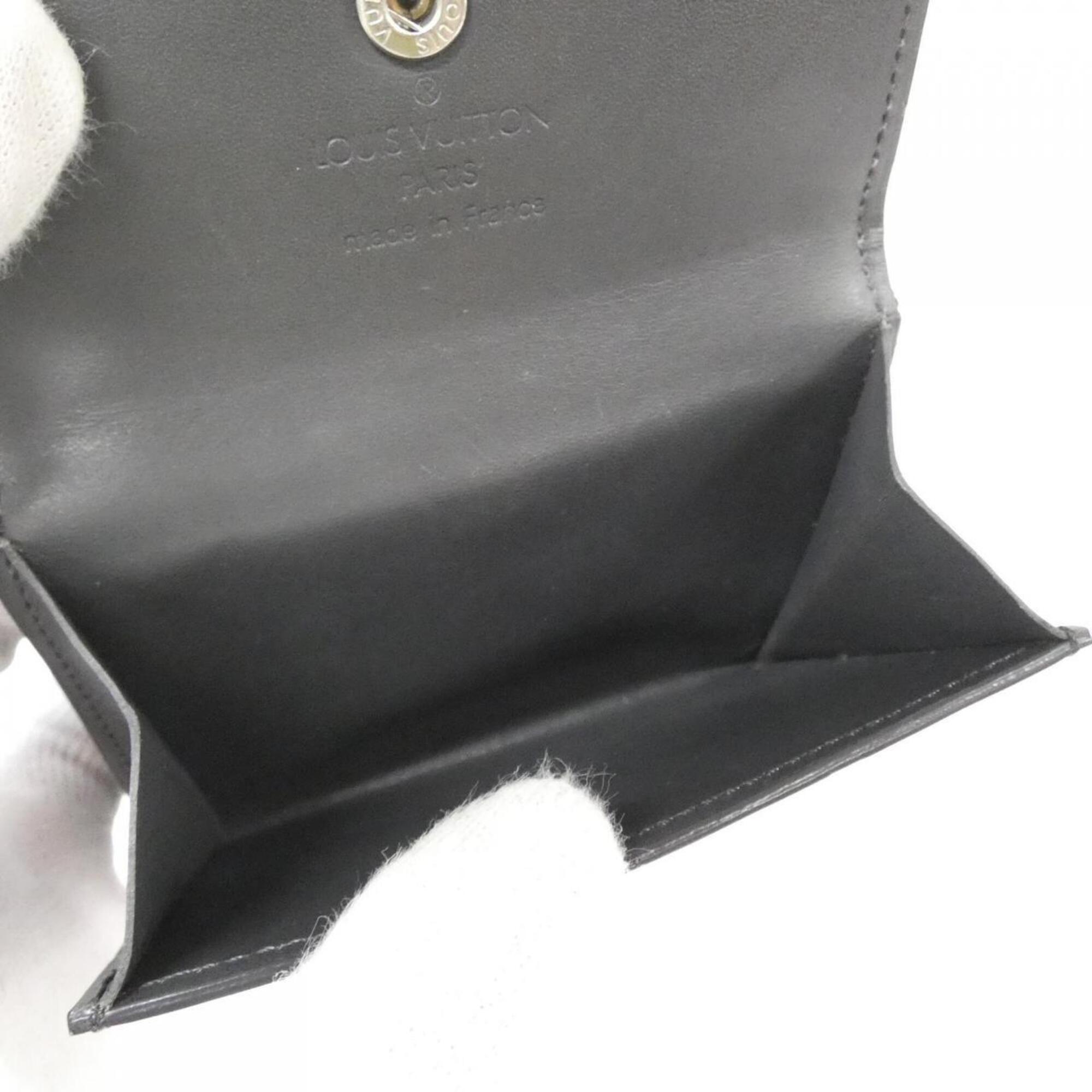 Louis Vuitton Black Coated Canvas Leather Coin Purse/Coin Case (Pre-Owned)
