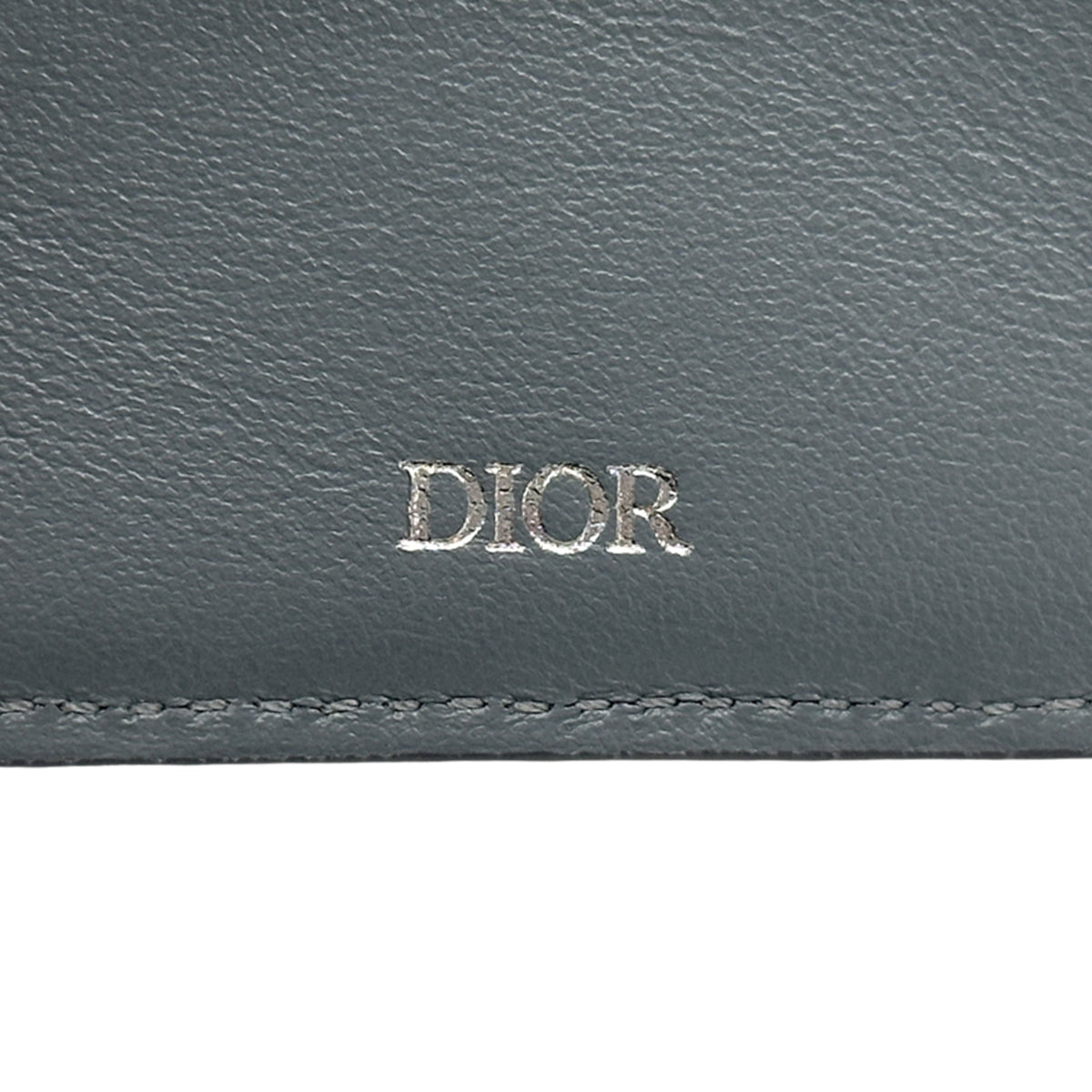 Christian Dior Gray Leather Wallet (Bi-Fold) (Pre-Owned)
