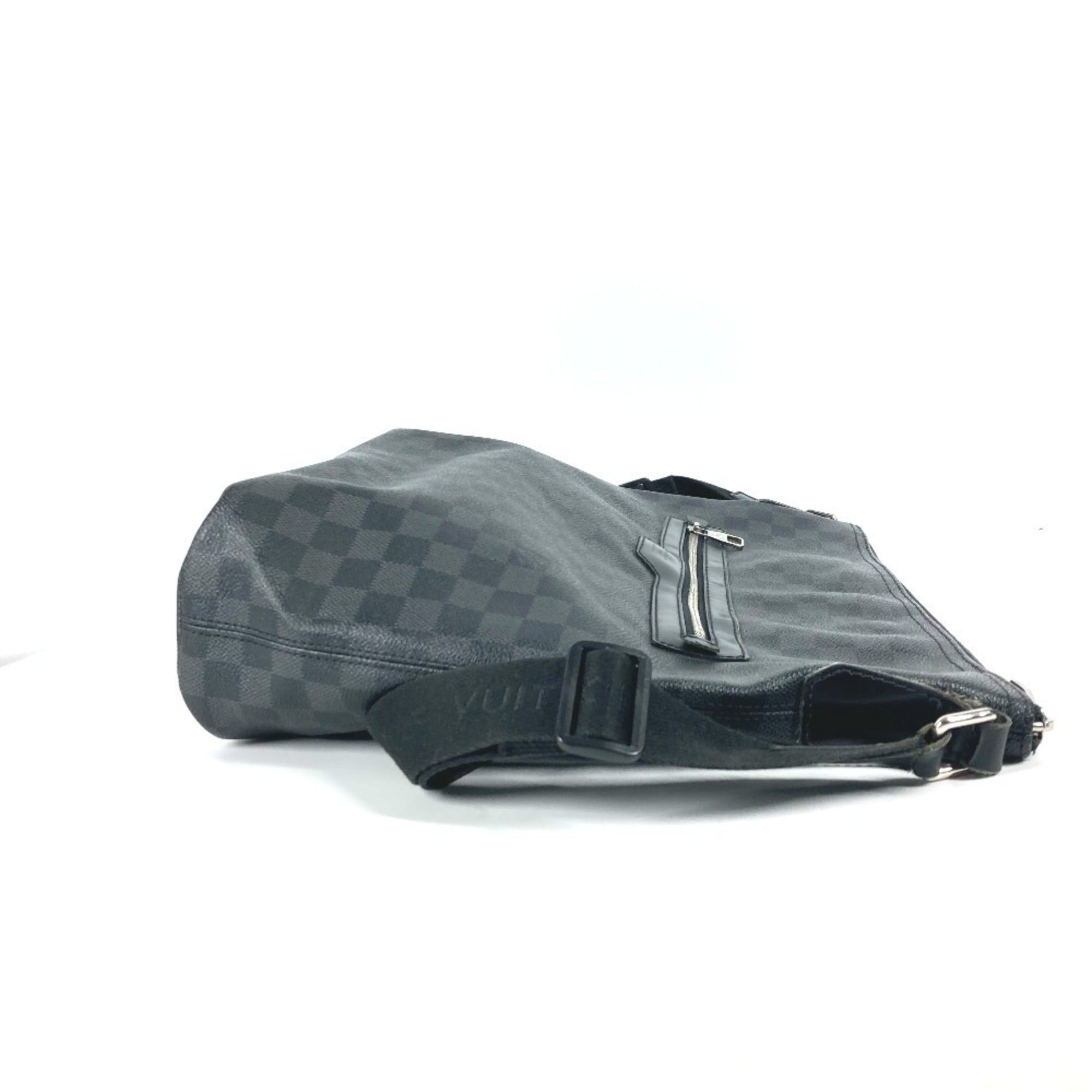 Louis Vuitton Black Damier Graphite Shoulder Bag (Pre-Owned)