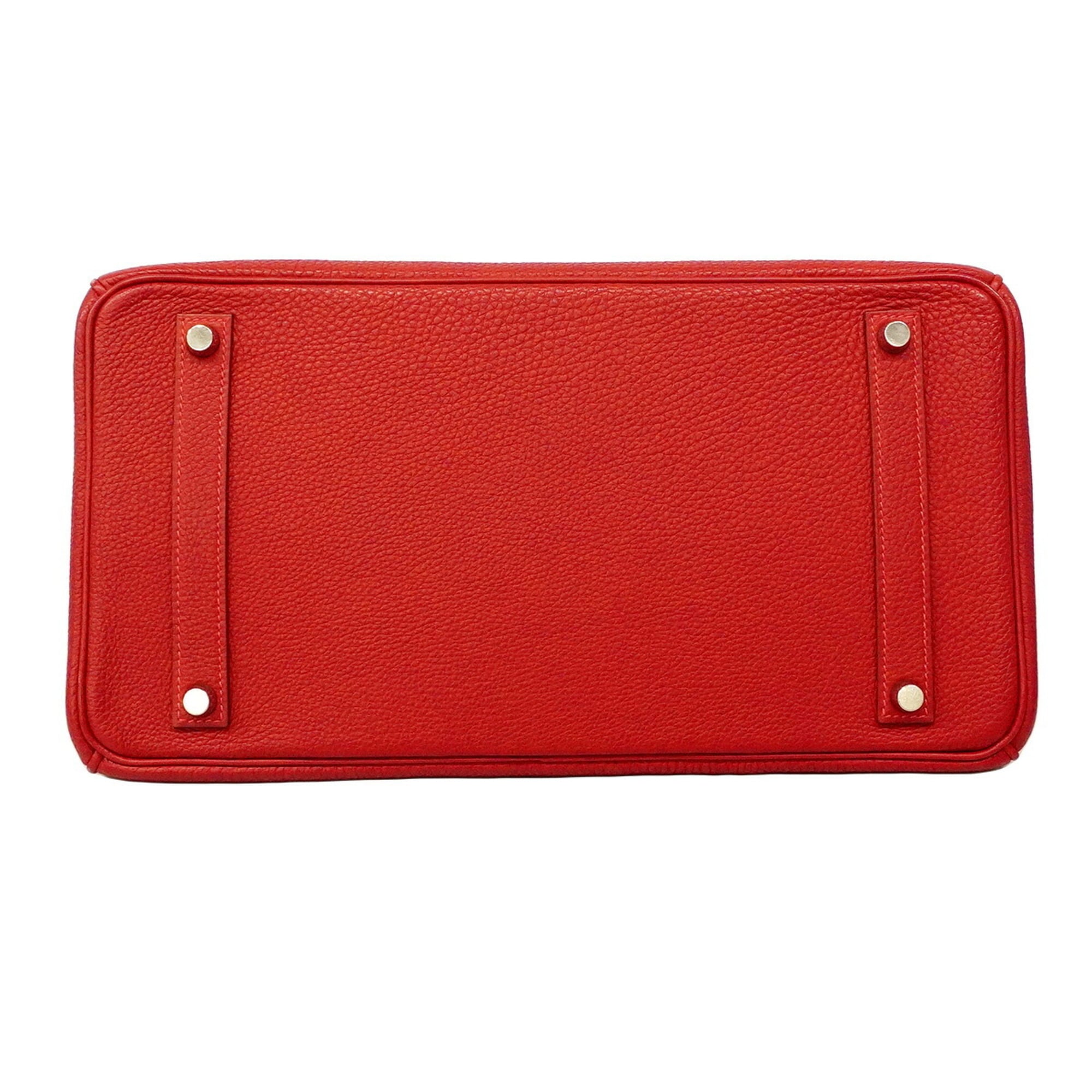 Hermes Rouge Vif Togo Leather Handbag (Pre-Owned)