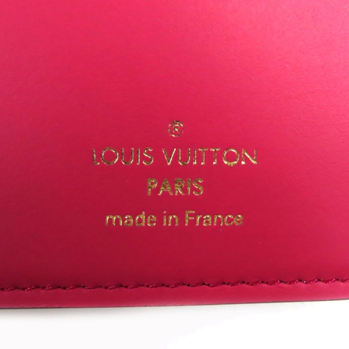 Louis Vuitton Hot Pink Noir Leather Wallet (Bi-Fold) (Pre-Owned)