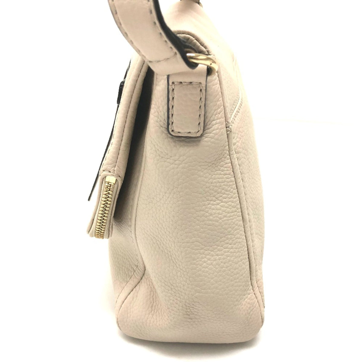Kate Spade Beige Leather Shoulder Bag (Pre-Owned)