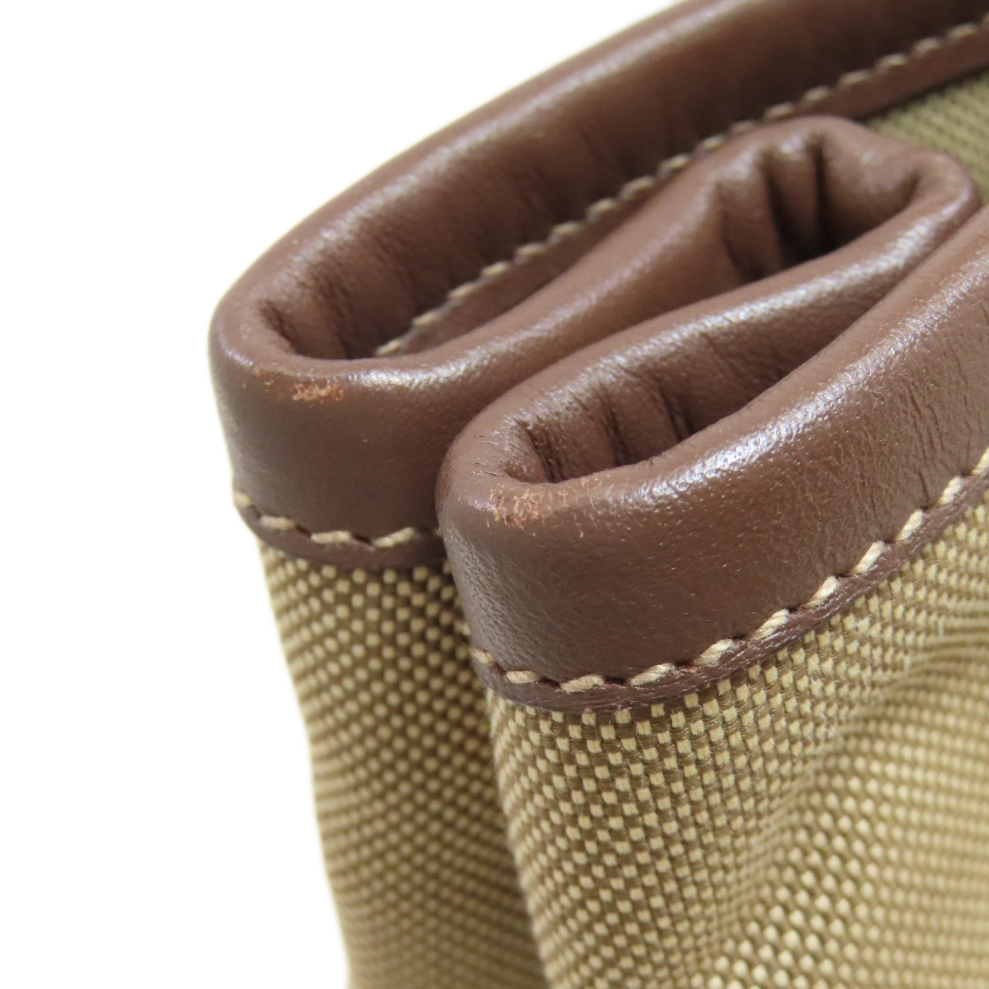 Prada Brown Canvas Handbag (Pre-Owned)