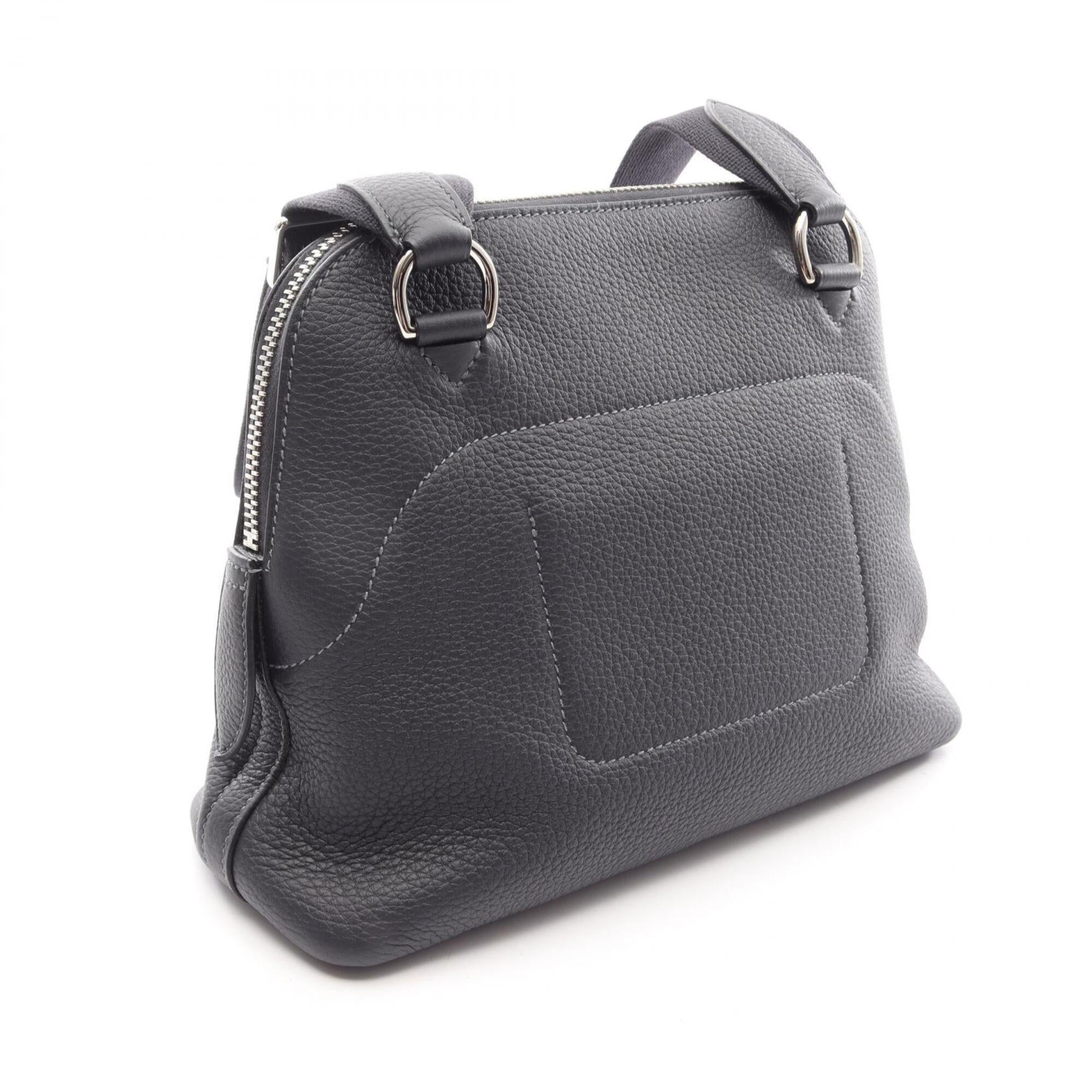 Hermes Blue Nuit Navy Togo Leather Messenger Bag Shoulder Bag (Pre-Owned)
