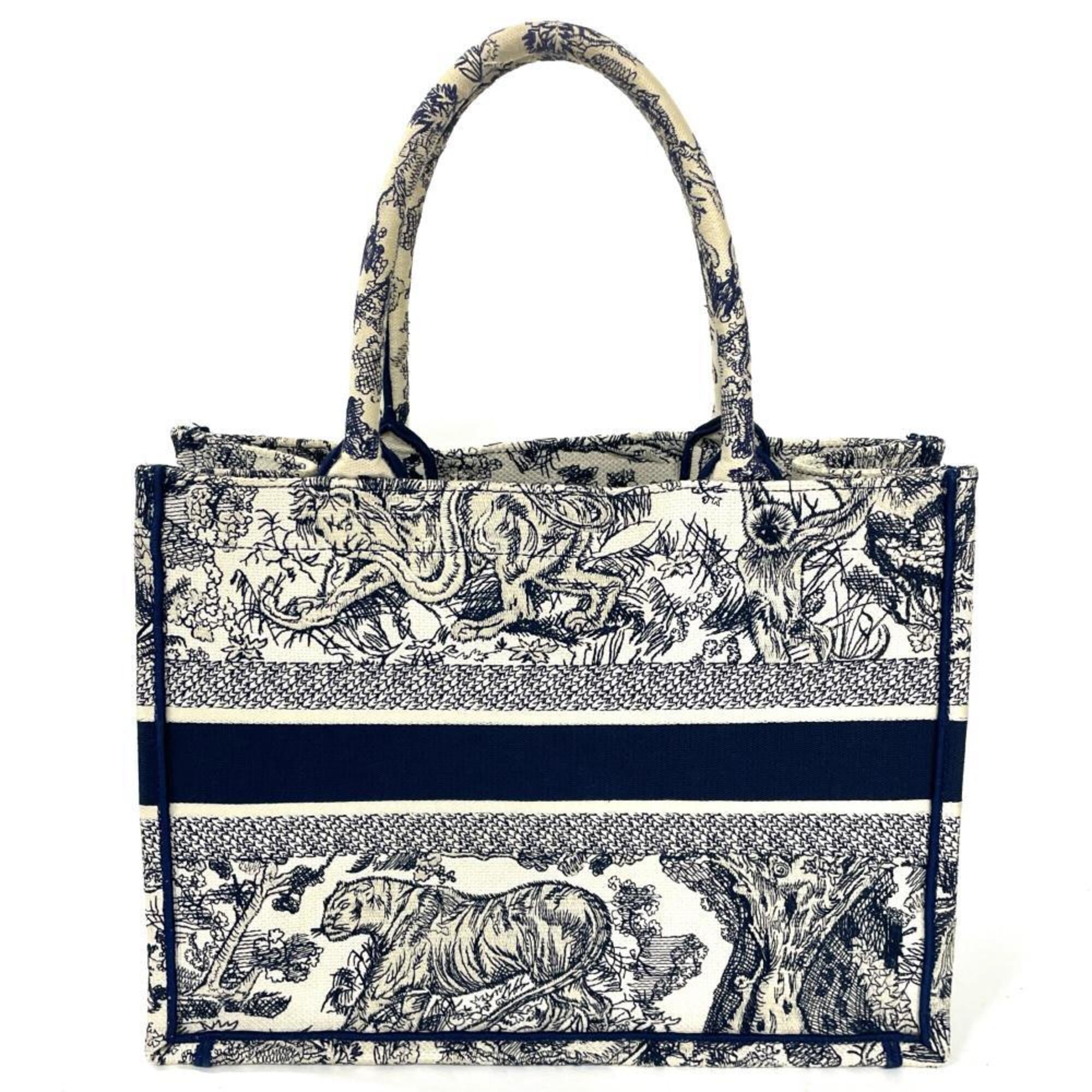 Christian Dior Navy Canvas Tote Bag (Pre-Owned)