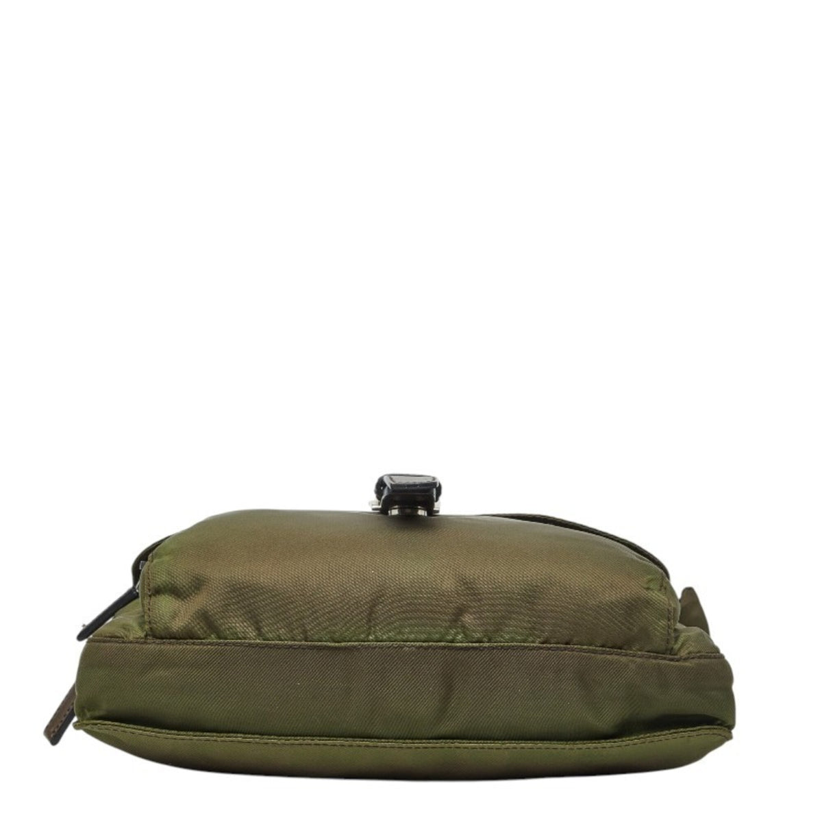 Prada Green Khaki Nylon Leather Shoulder Bag (Pre-Owned)
