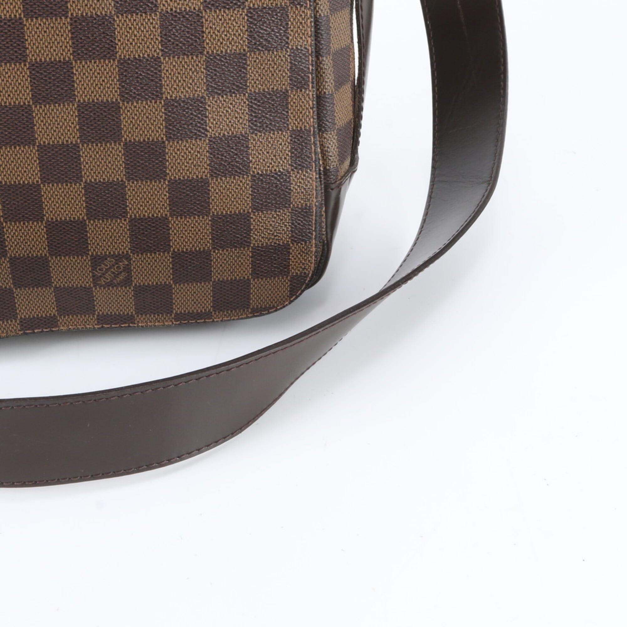 Louis Vuitton Damier Ebene Leather Coated Canvas Shoulder Bag (Pre-Owned)