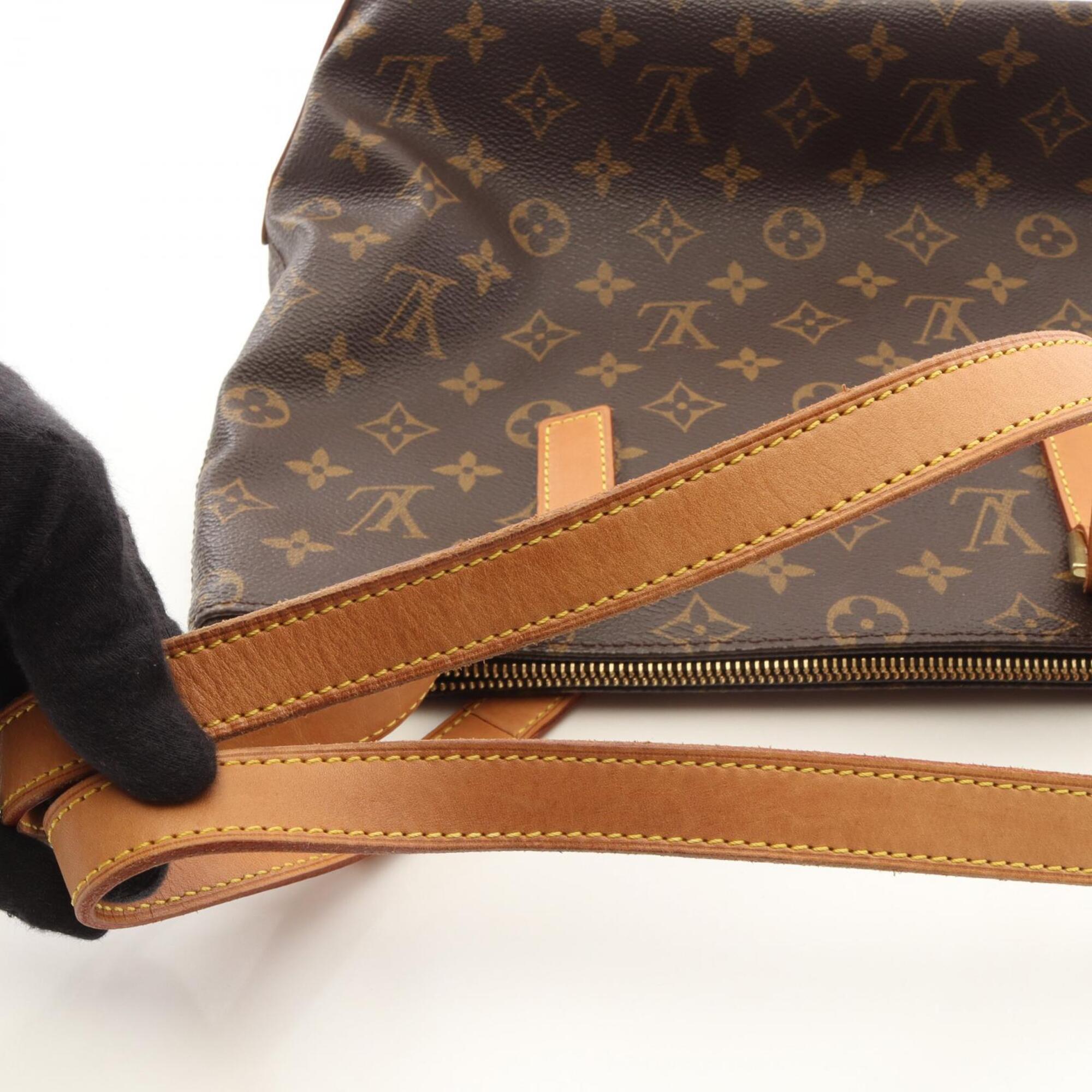 Louis Vuitton Brown Monogram Coated Canvas Leather Handbag Shoulder Bag (Pre-Owned)