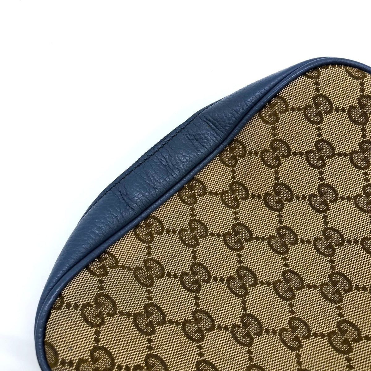 Gucci Brown Gg Canvas Leather Shoulder Bag (Pre-Owned)