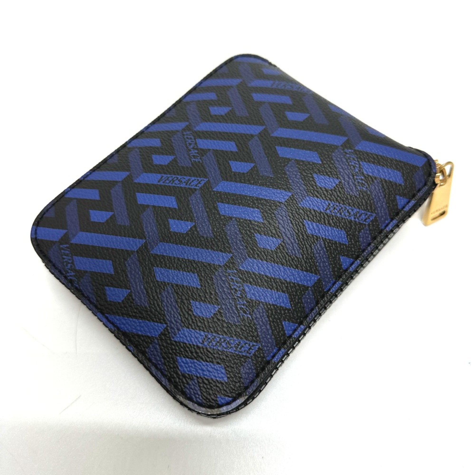 Versace Blue Cloth Tote Bag (Pre-Owned)
