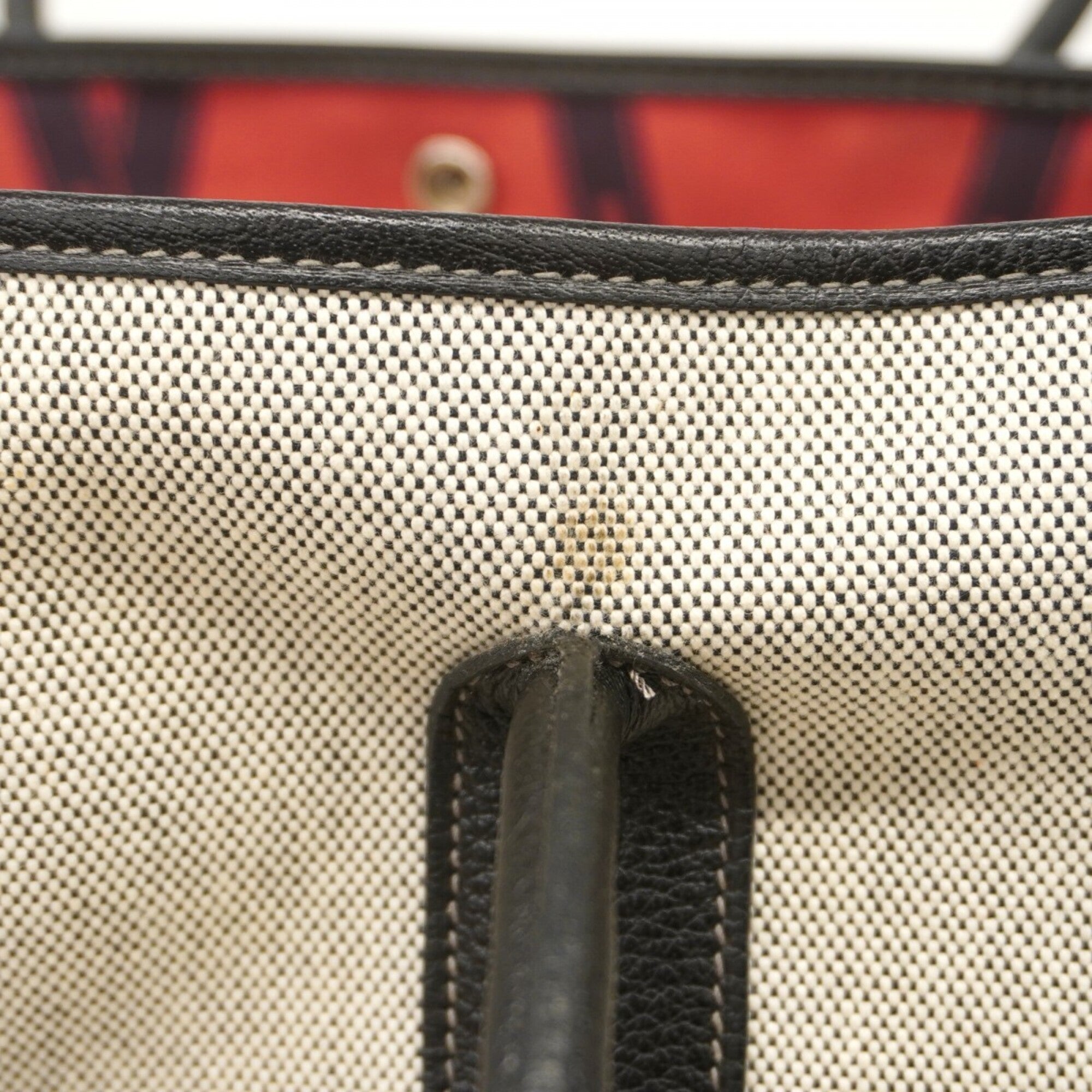 Hermes Black Toile H Tote Bag (Pre-Owned)