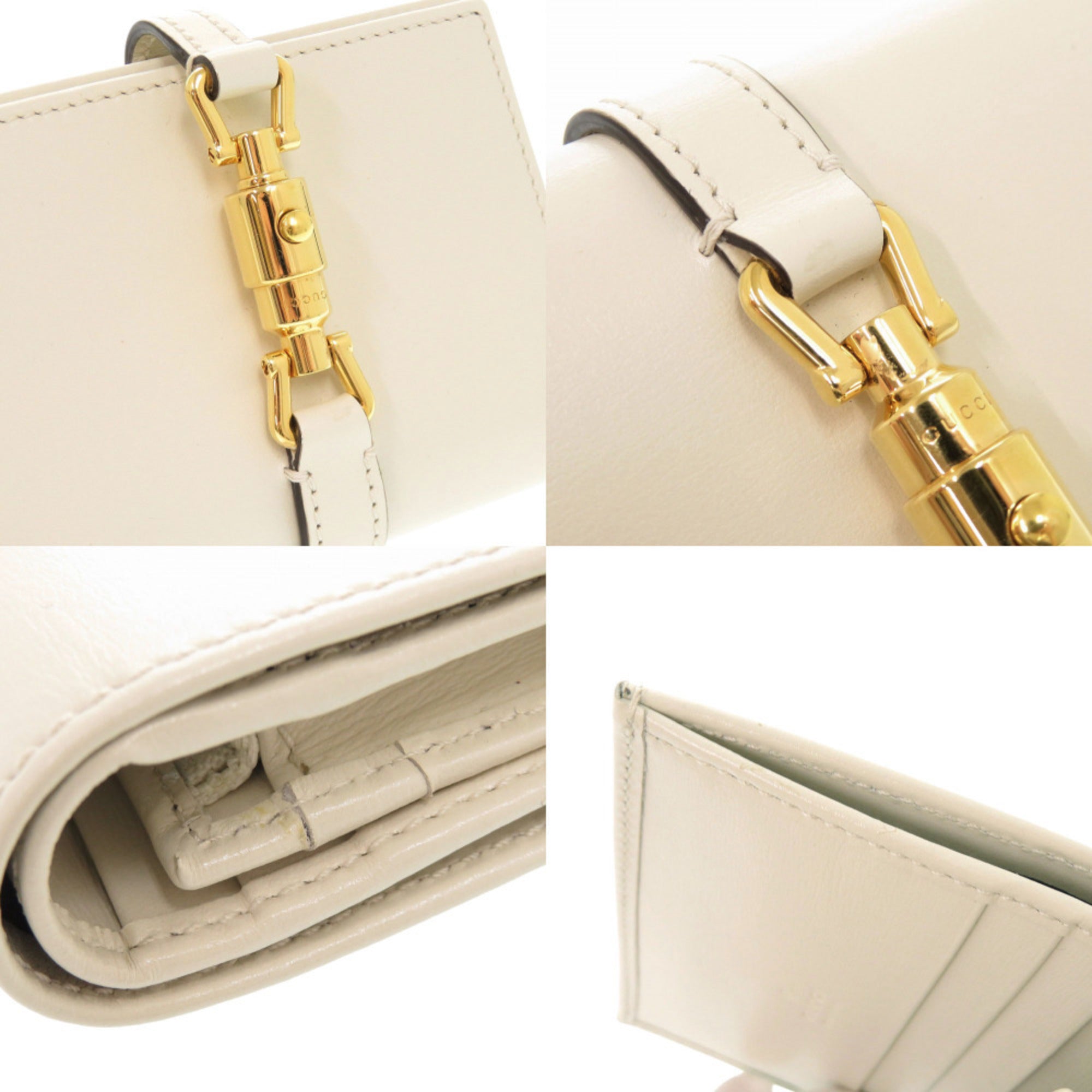Gucci Ivory Leather Wallet (Bi-Fold) (Pre-Owned)
