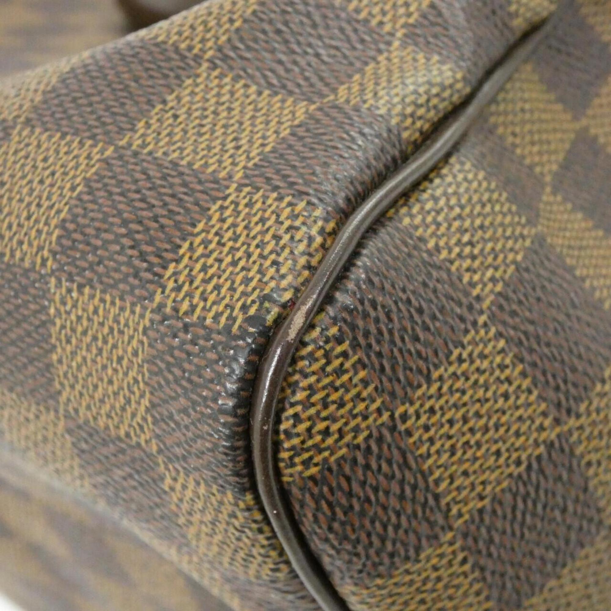 Louis Vuitton Brown Coated Canvas Boston Bag (Pre-Owned)