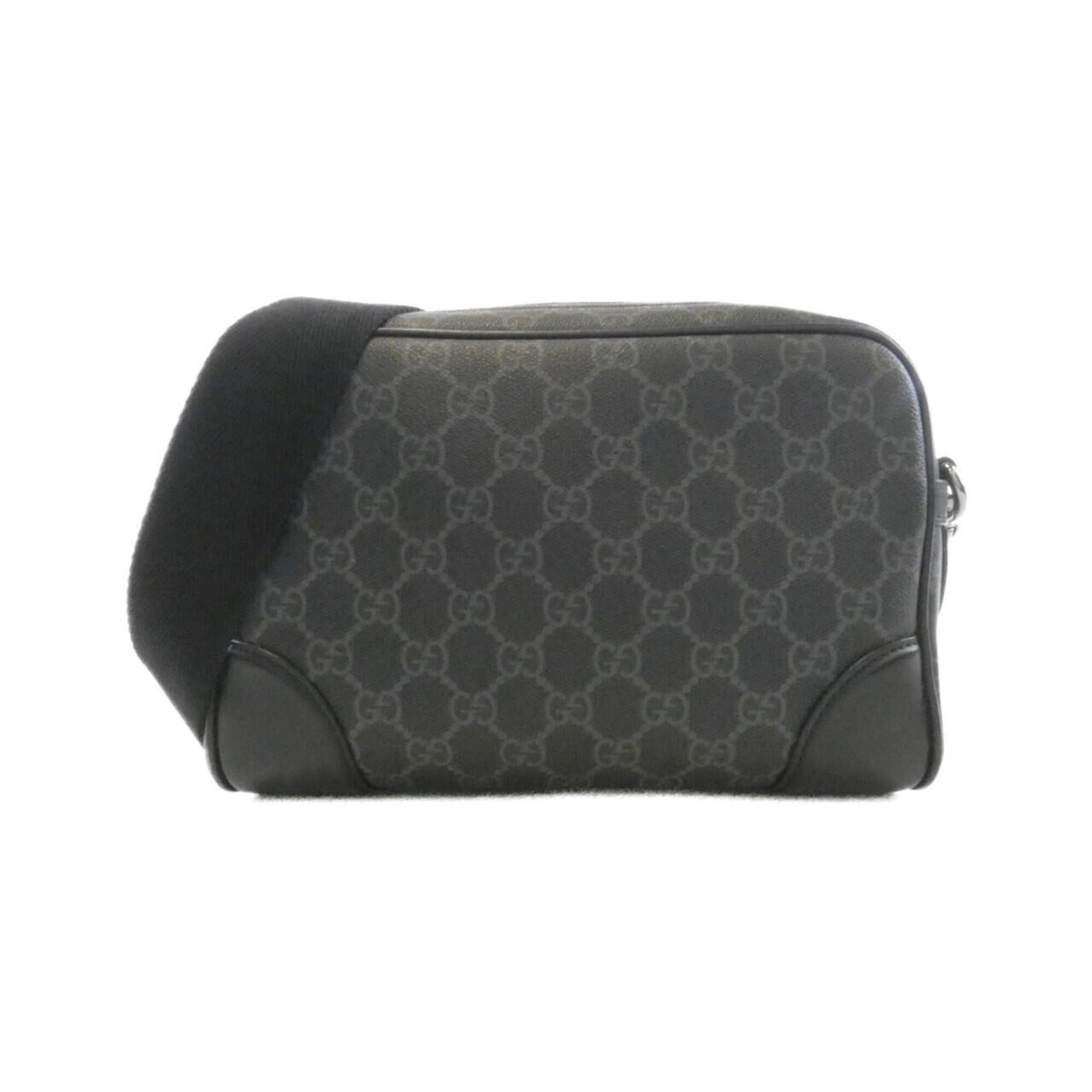 Gucci Black Coated Canvas Shoulder Bag (Pre-Owned)