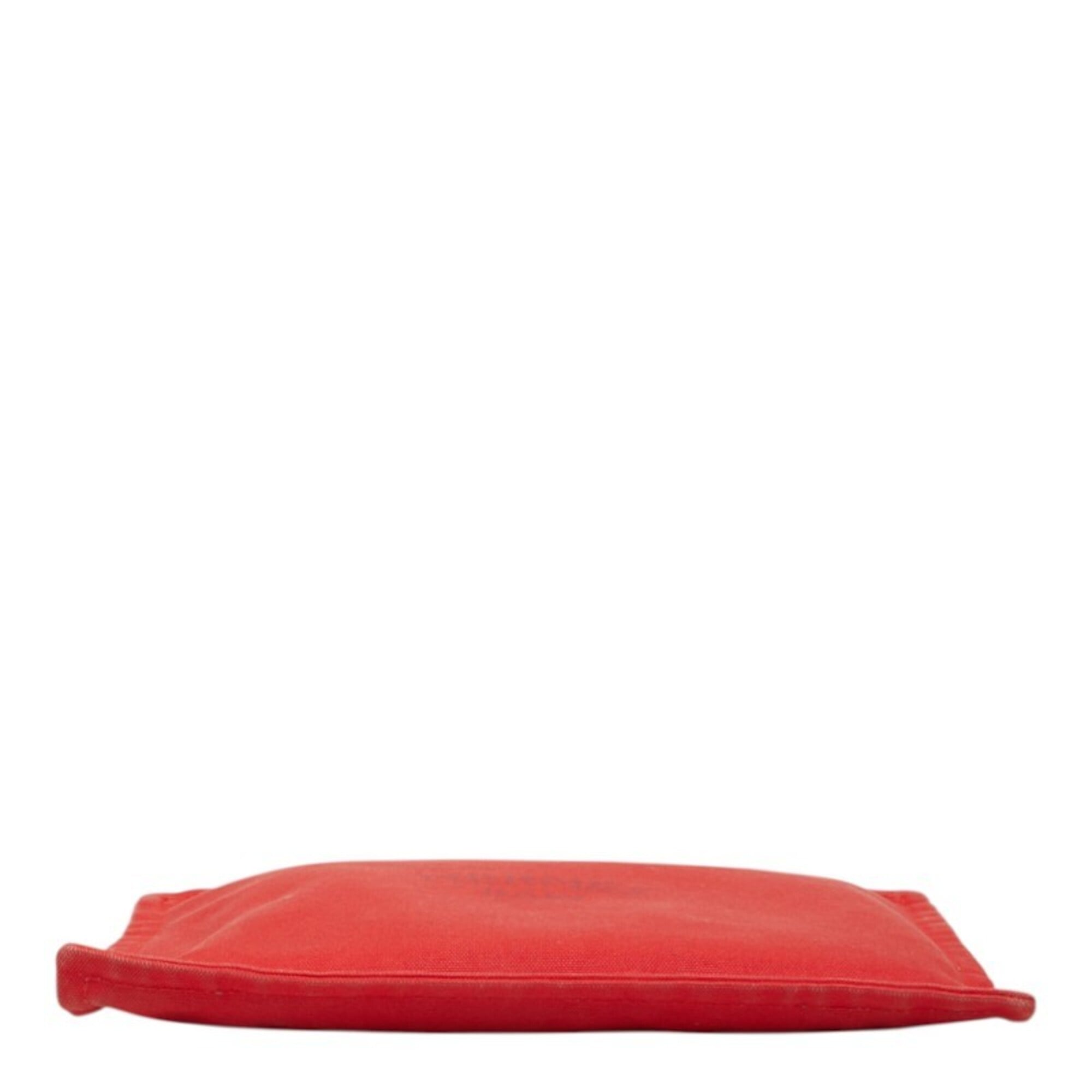 Hermes Red Color Cotton Handbag Pouch (Pre-Owned)