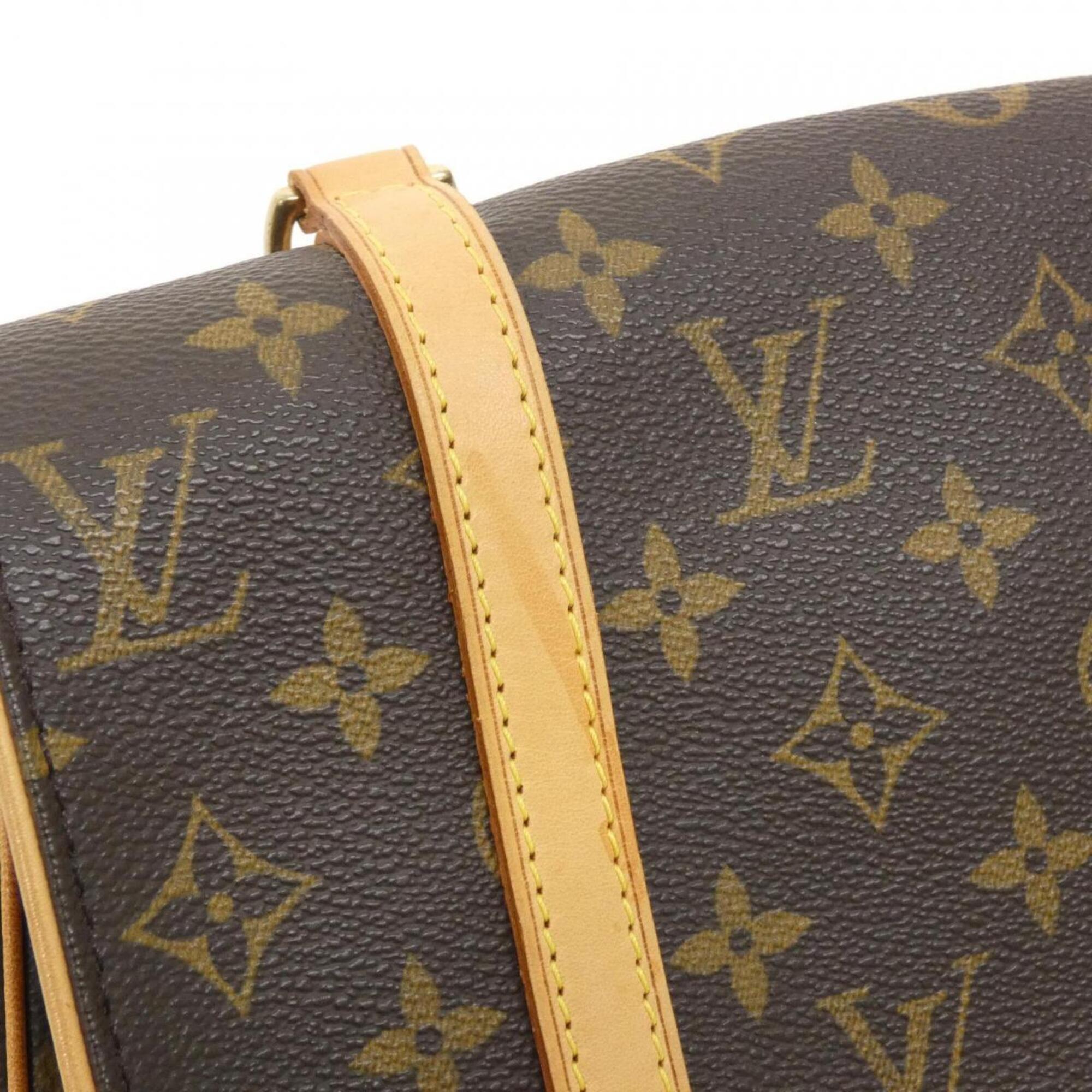 Louis Vuitton Monogram Marron Coated Canvas Backpack (Pre-Owned)