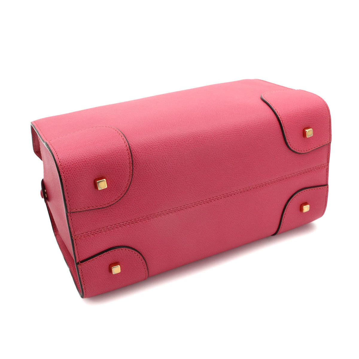 Valextra Pink Leather Handbag (Pre-Owned)