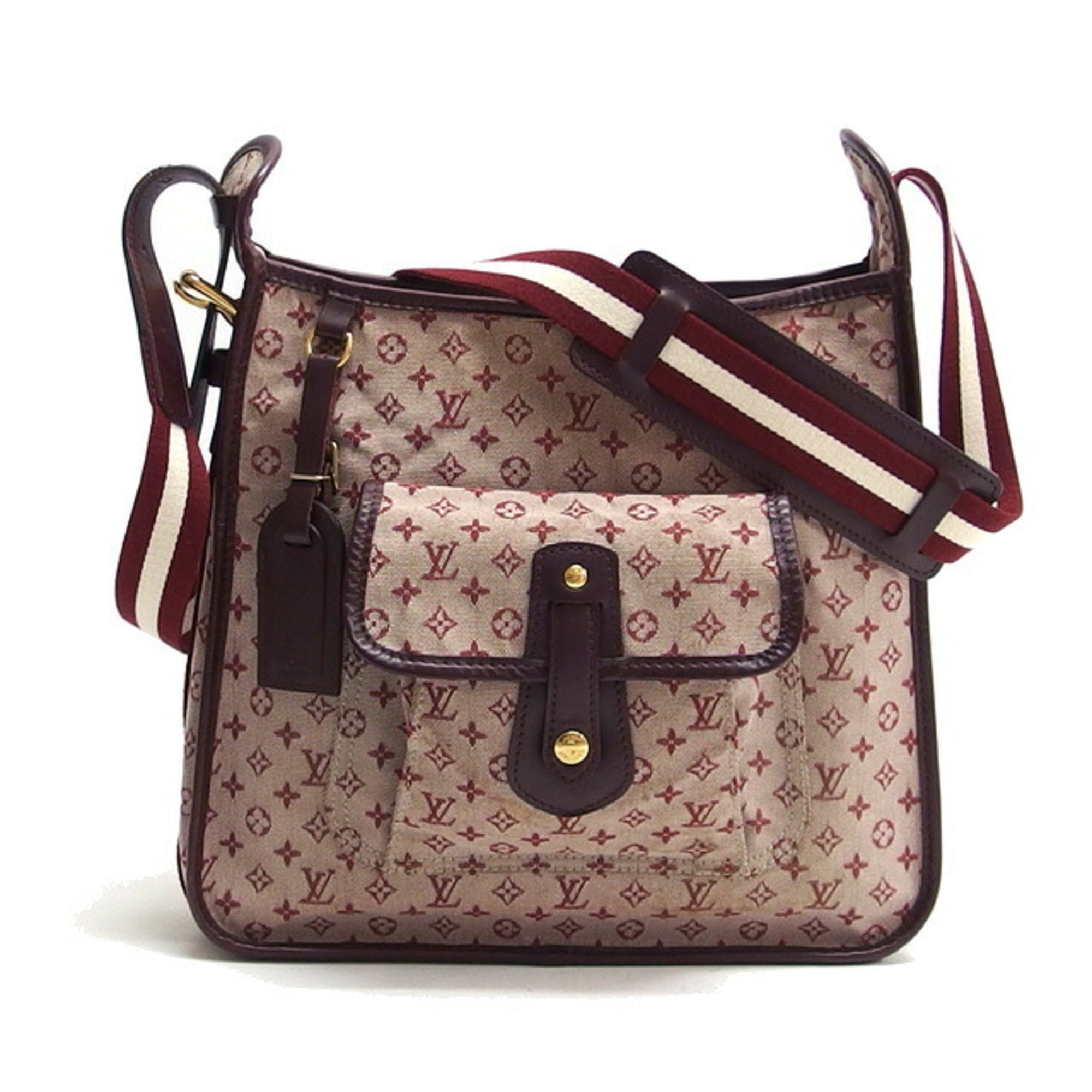 Louis Vuitton Monogram Mini Lin Bordeaux Cerise Red Color Canvas Shoulder Bag (Pre-Owned)