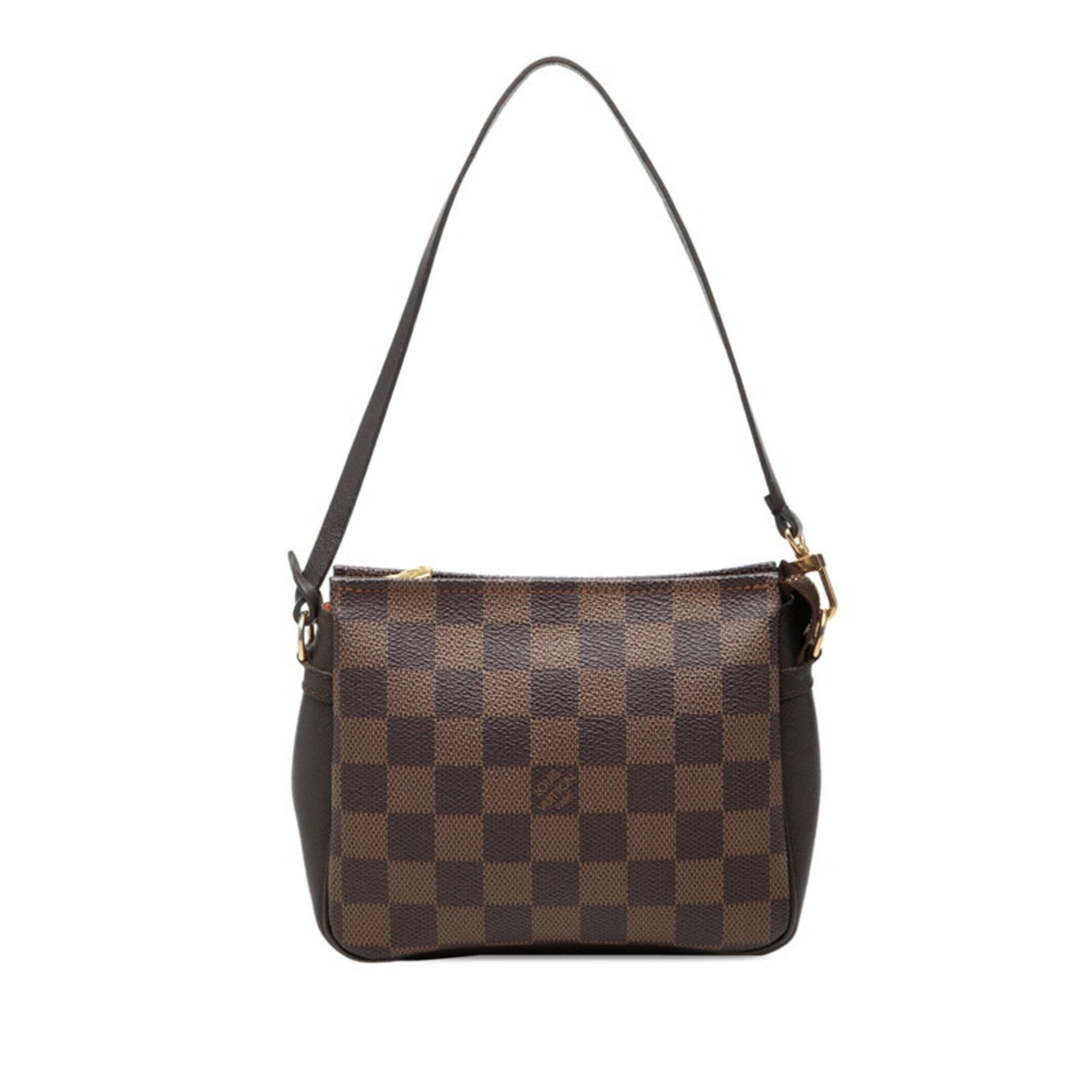 Louis Vuitton Brown Pvc Leather Handbag Pouch (Pre-Owned)