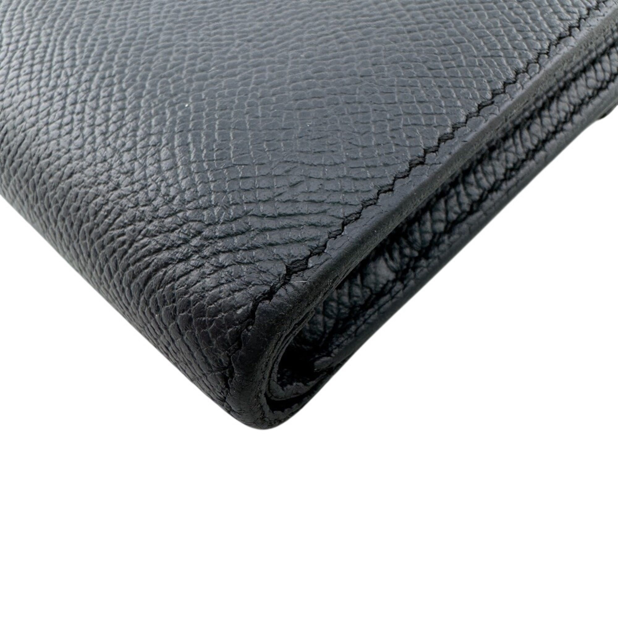Hermes Blue Indigo Epsom Leather Wallet (Tri-Fold) (Pre-Owned)