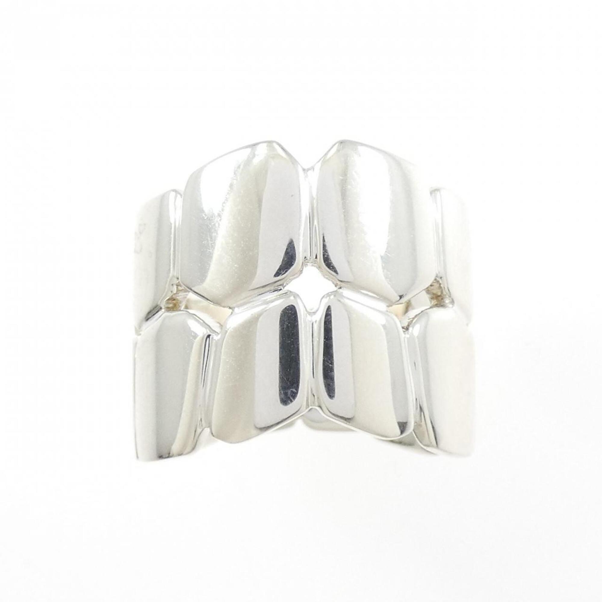 Hermes Silver 925 Band Ring (Pre-Owned)