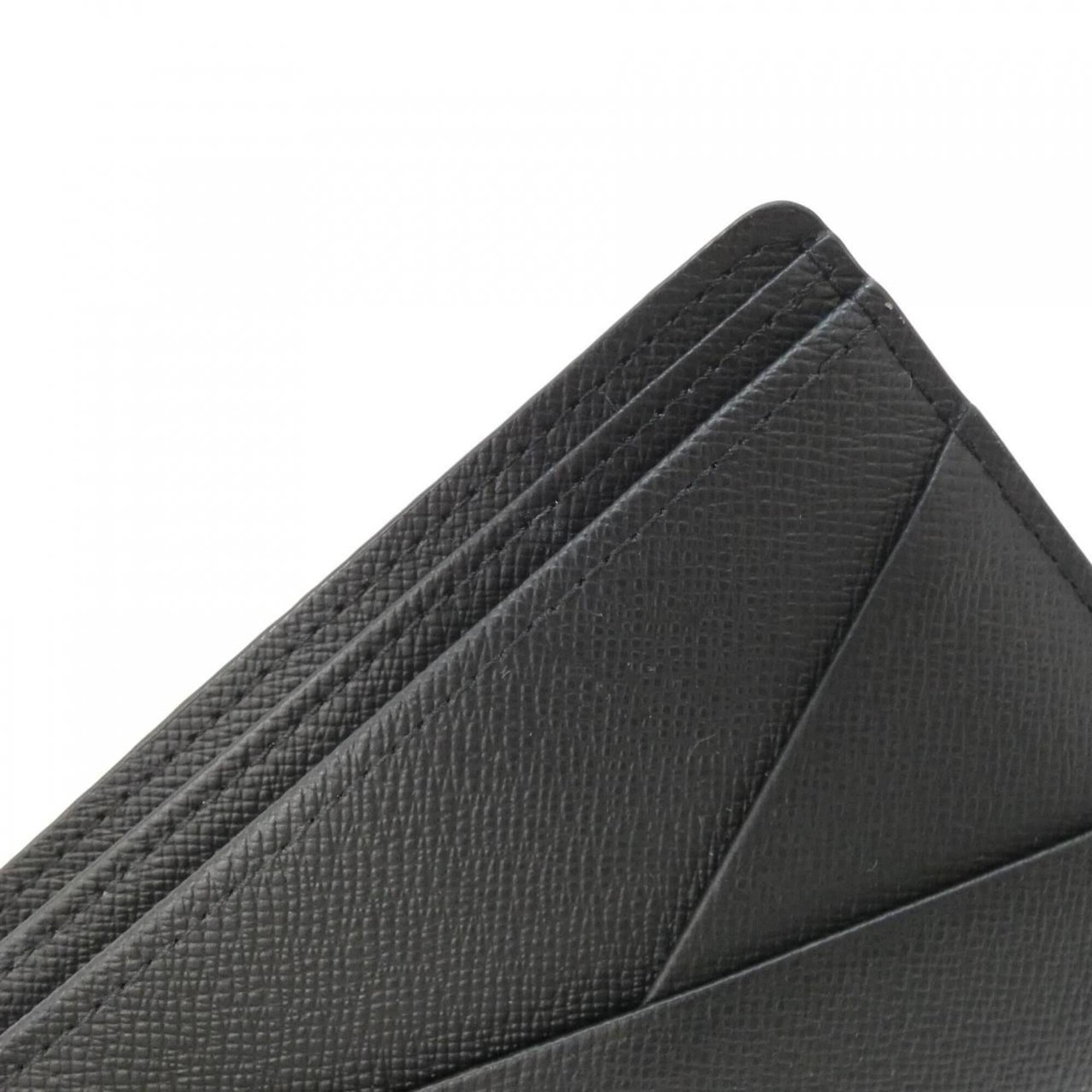 Louis Vuitton Black Coated Canvas Bill Wallet (Bi-Fold) (Pre-Owned)