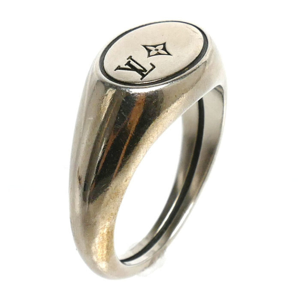 Louis Vuitton Silver 925 Band Ring (Pre-Owned)