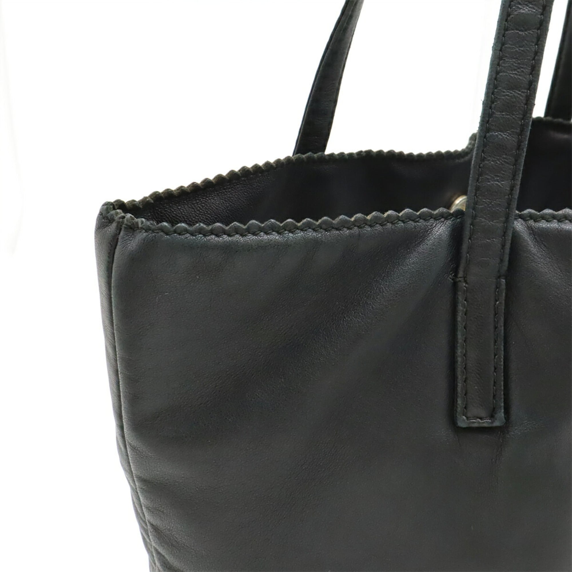 Loewe Black Nappa Leather Leather Handbag Tote Bag (Pre-Owned)