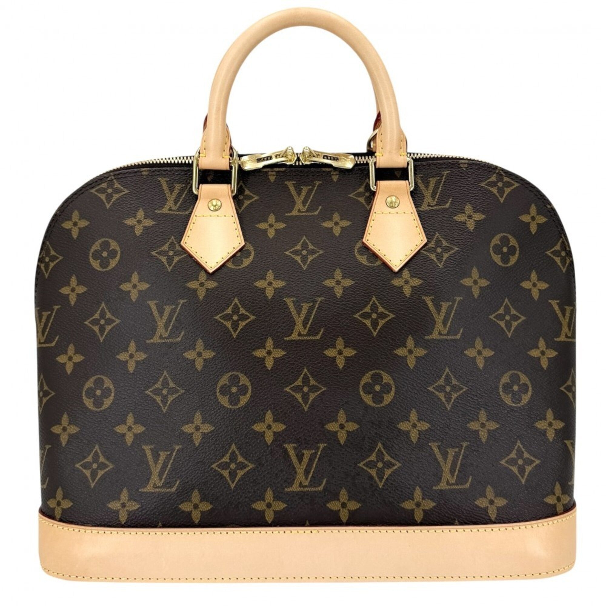 Louis Vuitton Brown Monogram Canvas Handbag (Pre-Owned)