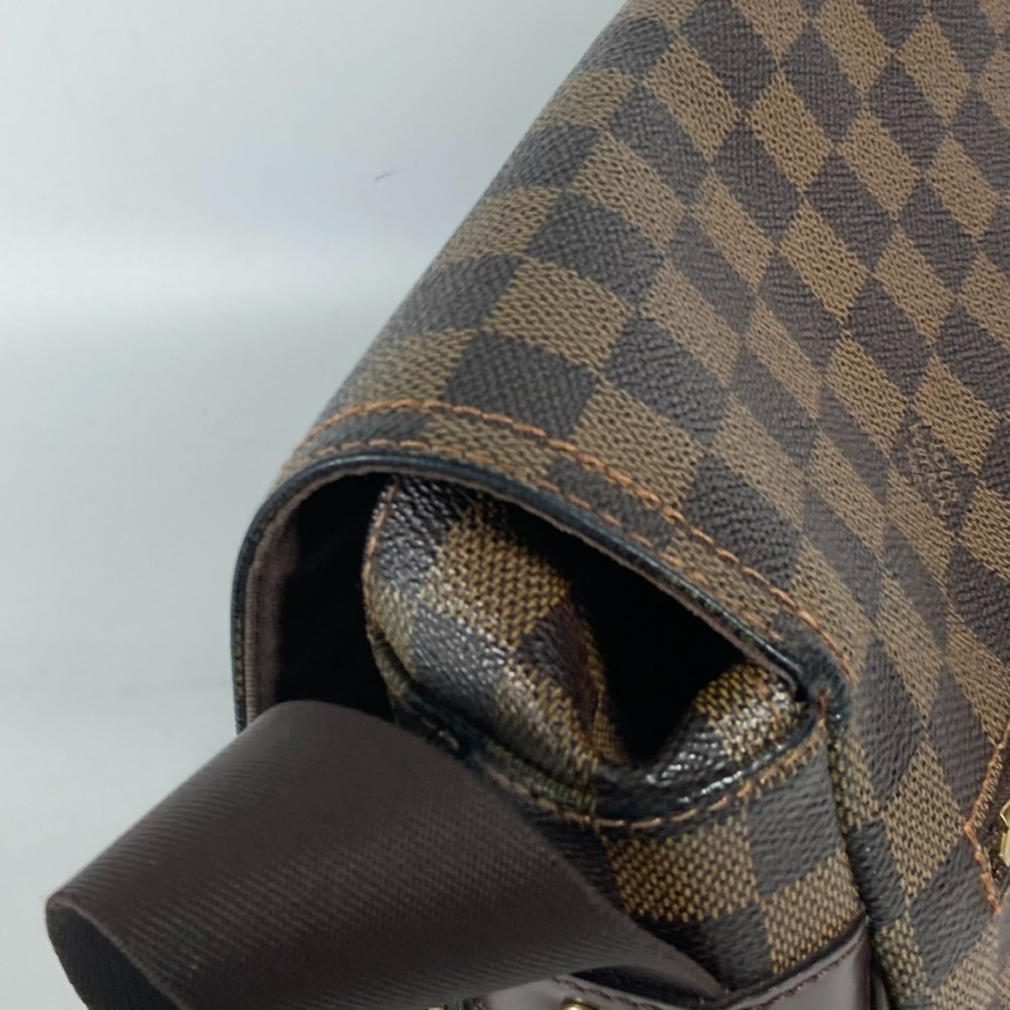 Louis Vuitton Brown Damier Canvas Messenger Bag Shoulder Bag (Pre-Owned)