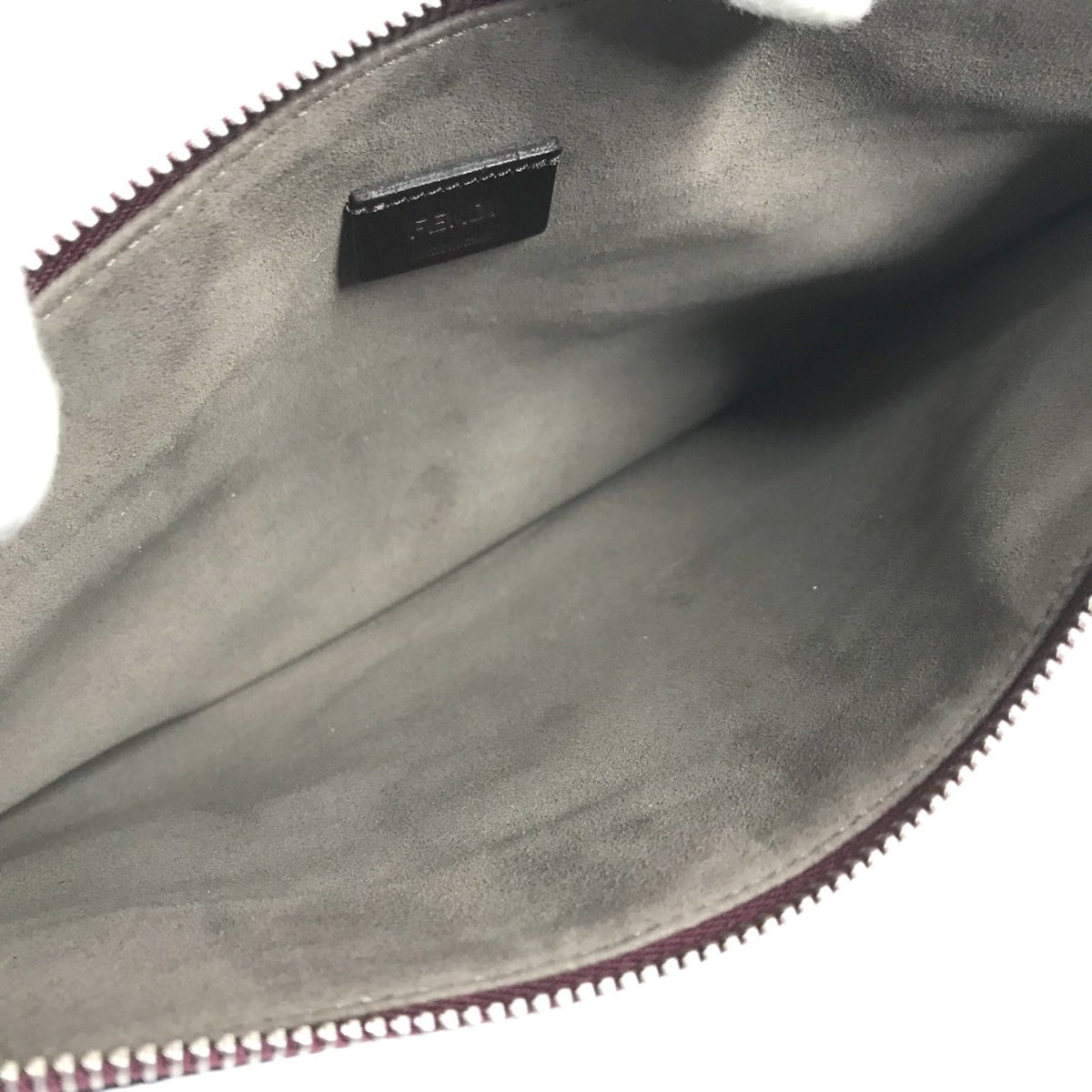Fendi Brown Leather Clutch Bag (Pre-Owned)