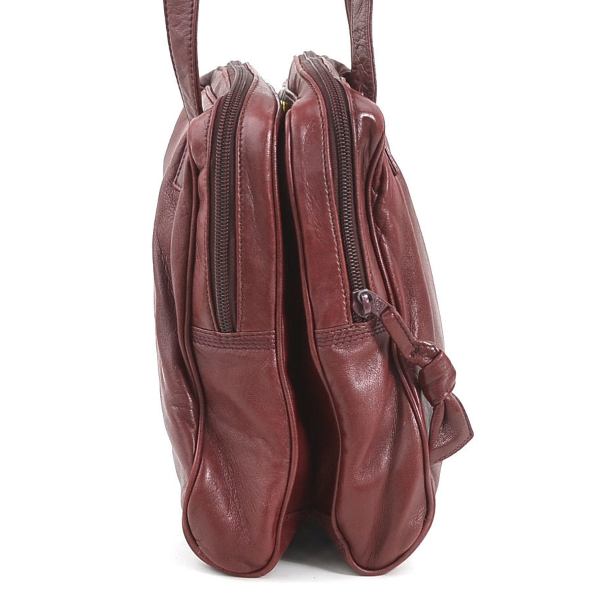 Loewe Burgundy Leather Shoulder Bag (Pre-Owned)