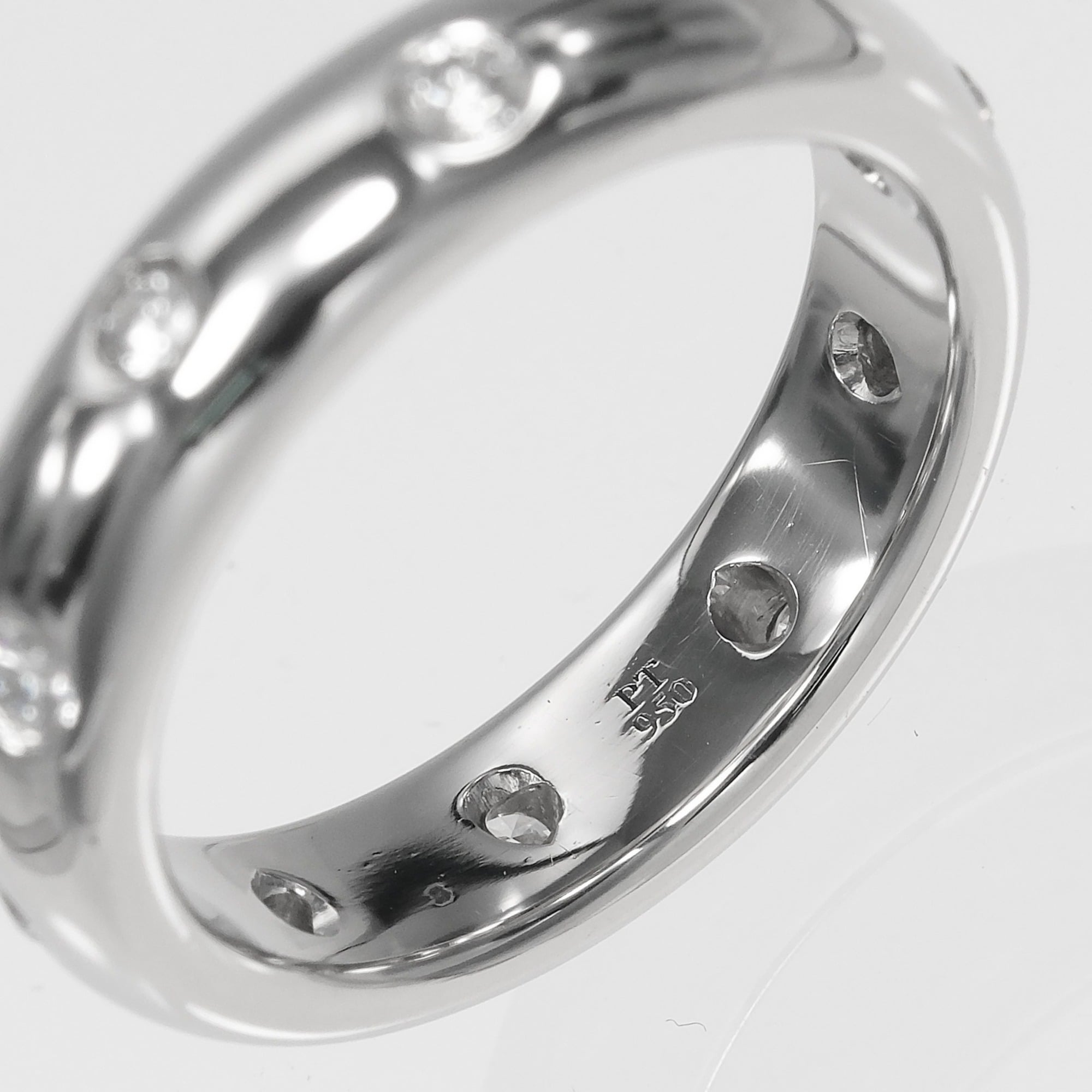 Tiffany Platinum Platinum 950 Band Ring (Pre-Owned)