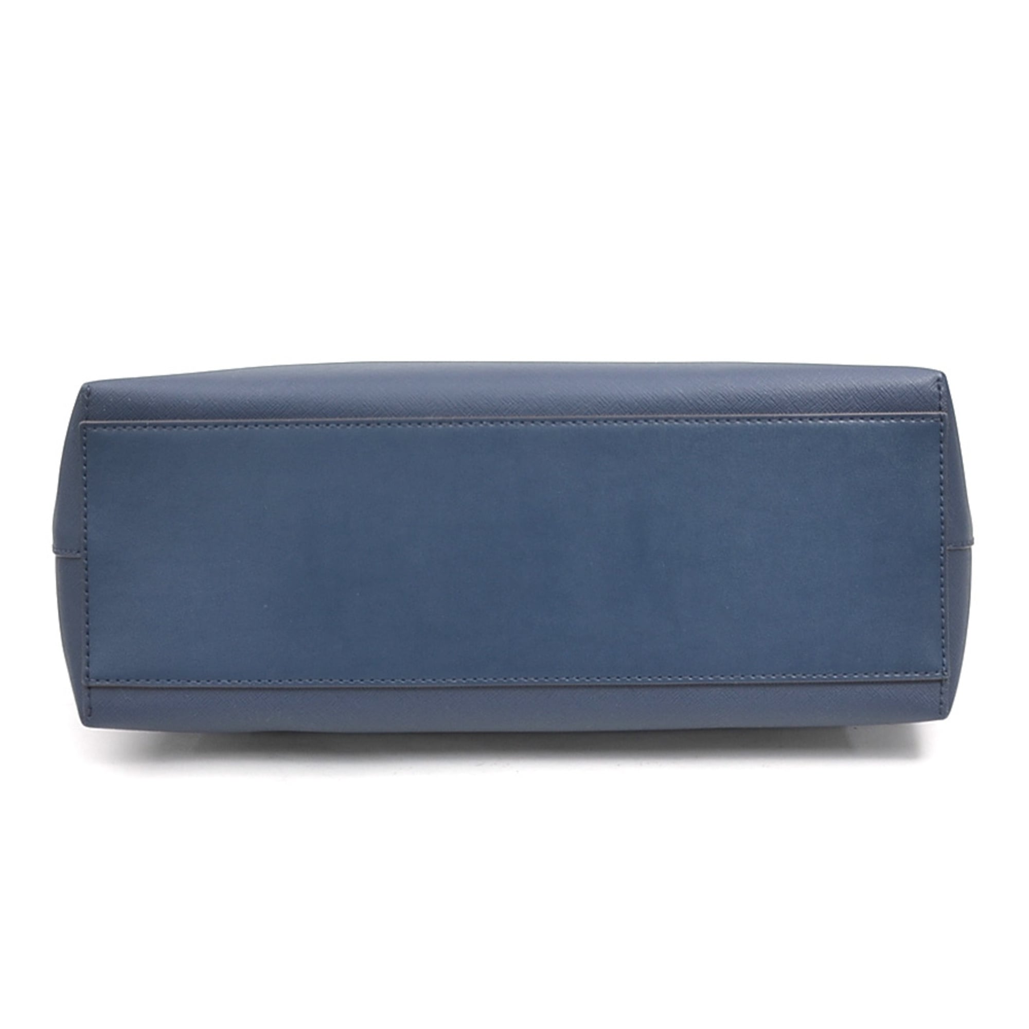 Michael Kors Navy Leather Shoulder Bag (Pre-Owned)
