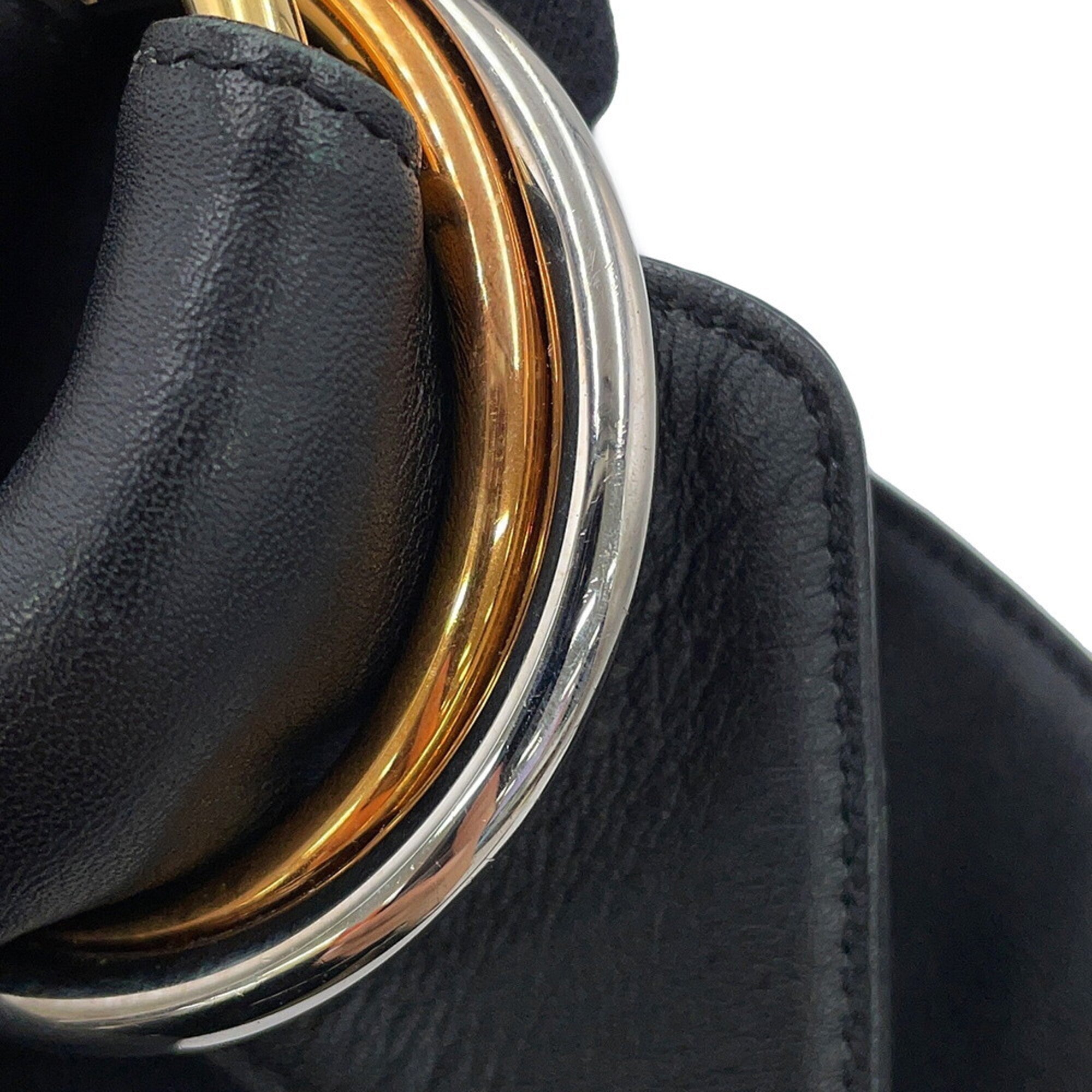 Cartier Trinity Black Leather Handbag (Pre-Owned)