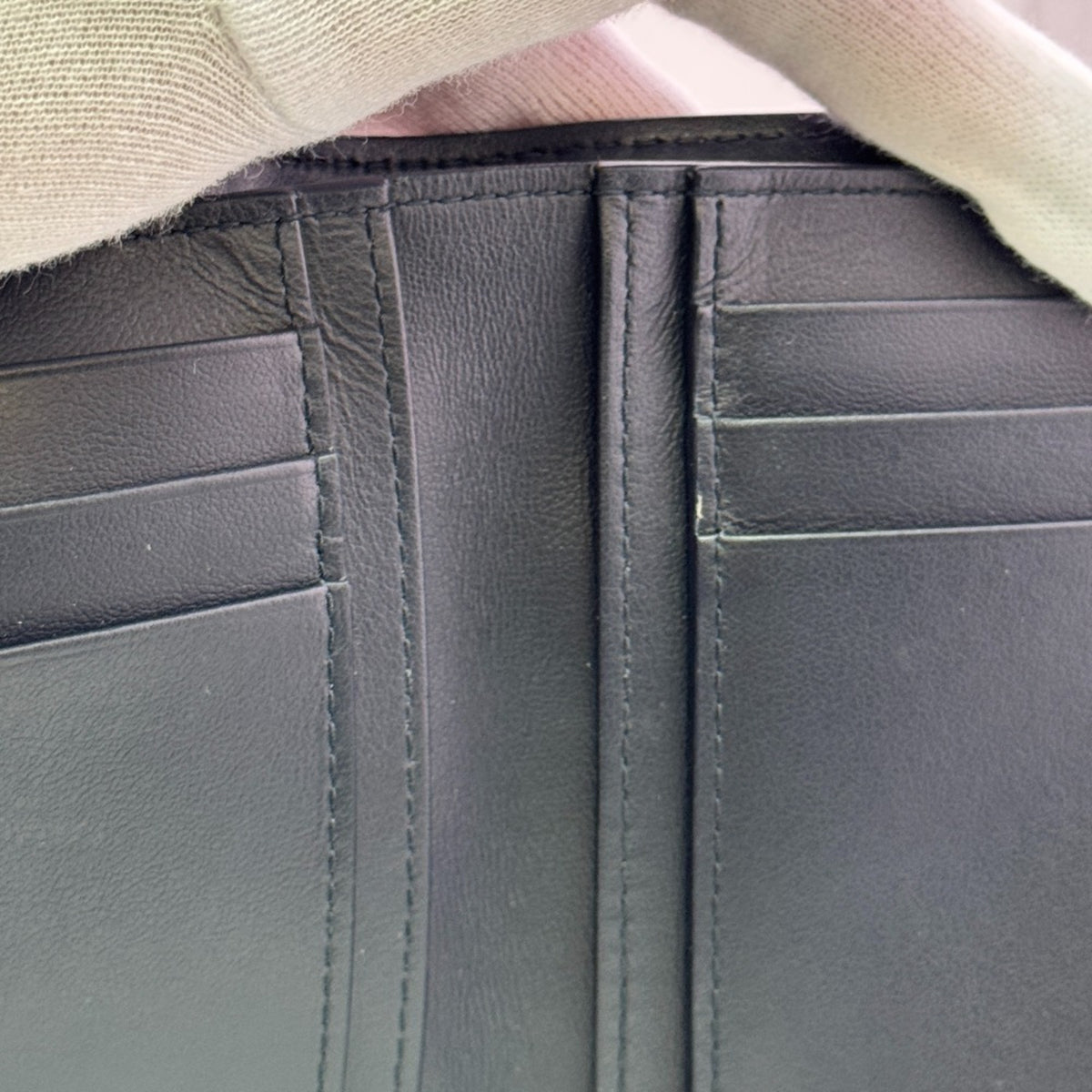 Christian Dior Navy Canvas Wallet (Bi-Fold) (Pre-Owned)