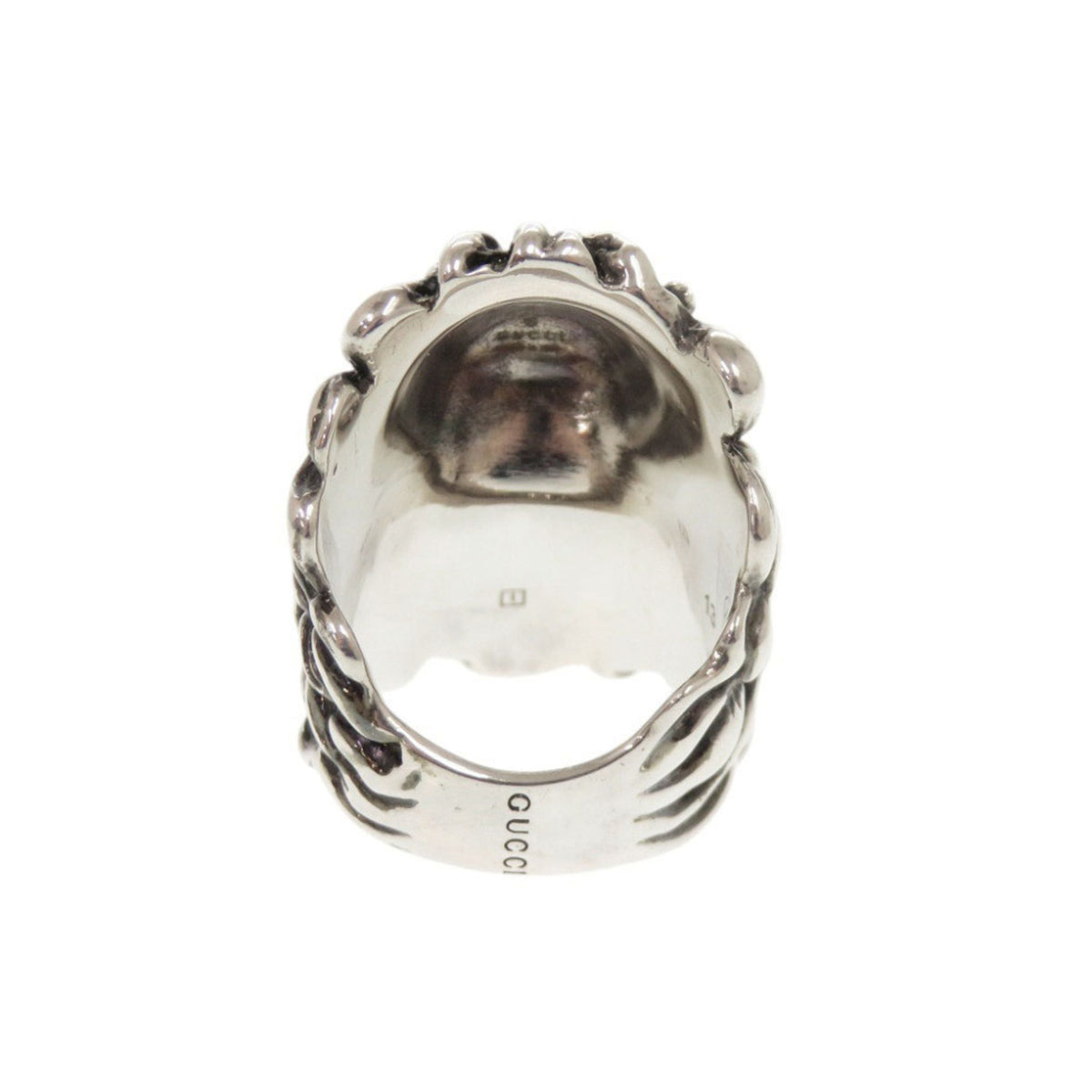 Gucci Silver Metal Band Ring (Pre-Owned)