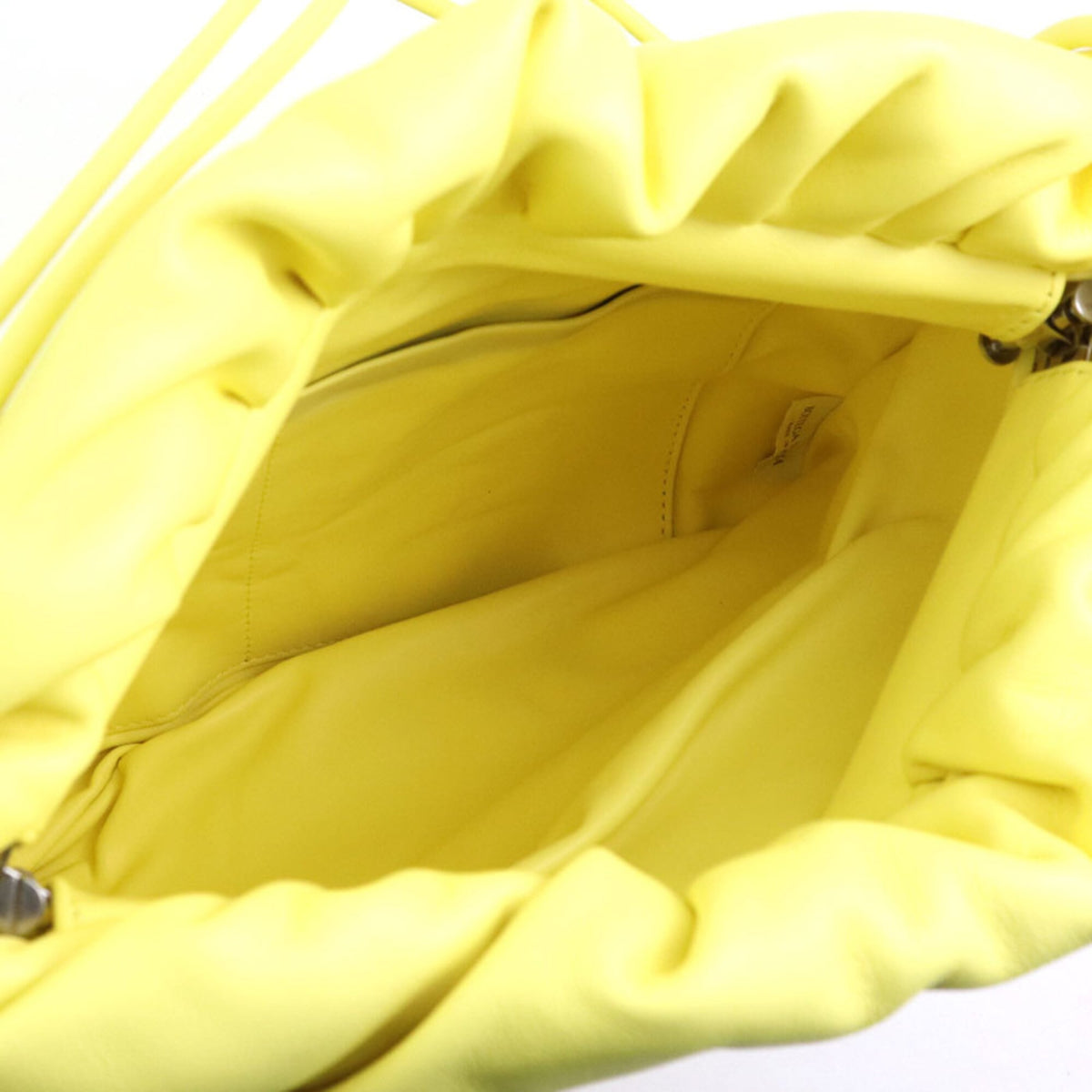 Bottega Veneta Yellow Leather Handbag Shoulder Bag (Pre-Owned)
